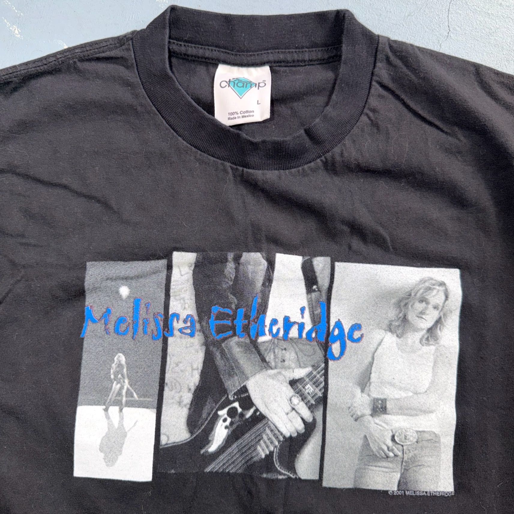 Melissa VINTAGE Melissa Etheridge Tour Shirt L Black Crew Neck Short Sleeve T-Shirt Men Cygnus Band Tee 2001 Size US L / EU 52-54 / 3 - 2 Thumbnail