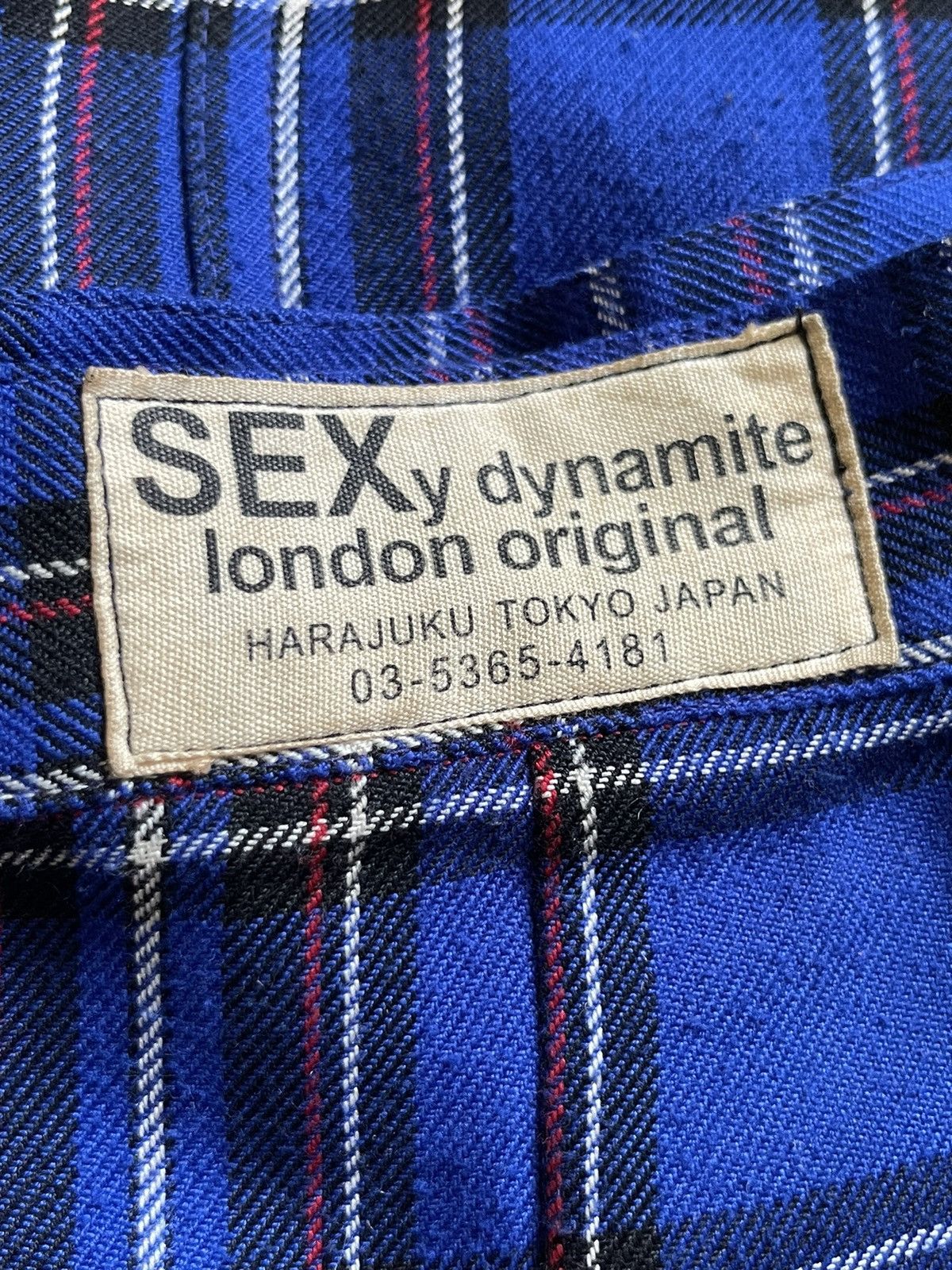 If Six Was Nine × Le Grande Bleu (L.G.B.) × Seditionaries Sexy Dynamite London Original Tartan Bondage Pant With Skirt Size US 33 - 3 Thumbnail