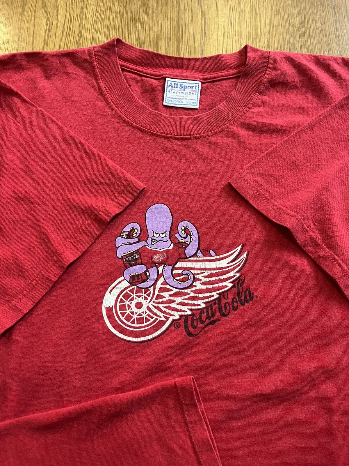 Coca Cola Vintage Coca-Cola Red Wing 90’s Team T-Shirt Size US XL / EU 56 / 4 - 7 Thumbnail