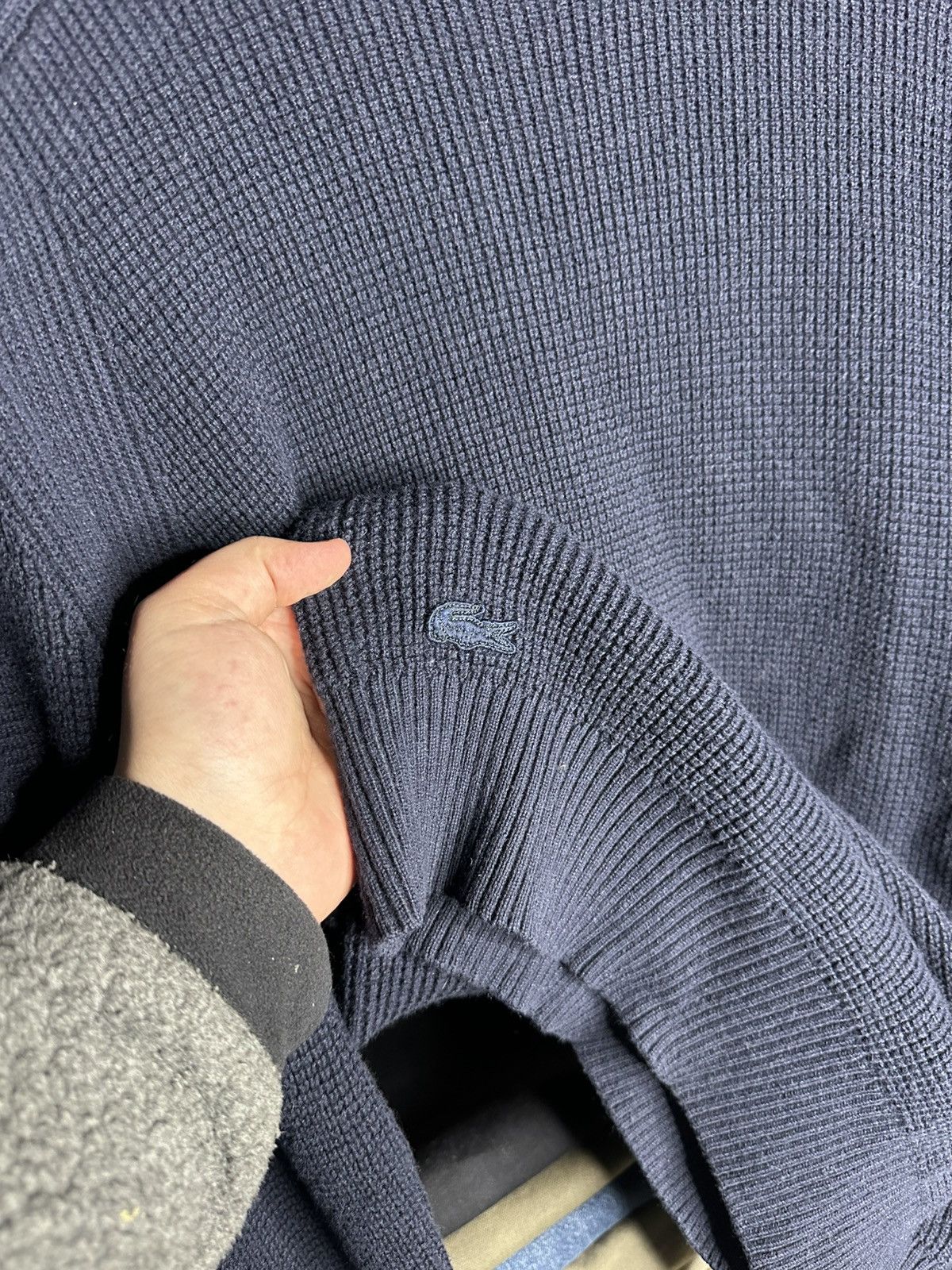 Lacoste Lacoste Wool Cotton Knit Turtleneck Sweater Navy Size M Size US M / EU 48-50 / 2 - 3 Thumbnail