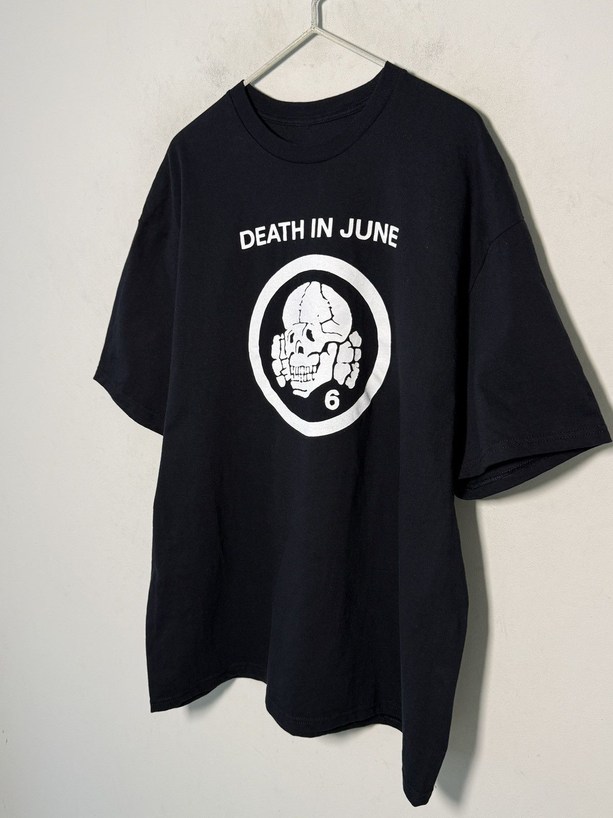 Band Tees Death In June graphic tee with a stark, iconic skull print. Size US XXL / EU 58 / 5 - 2 Thumbnail