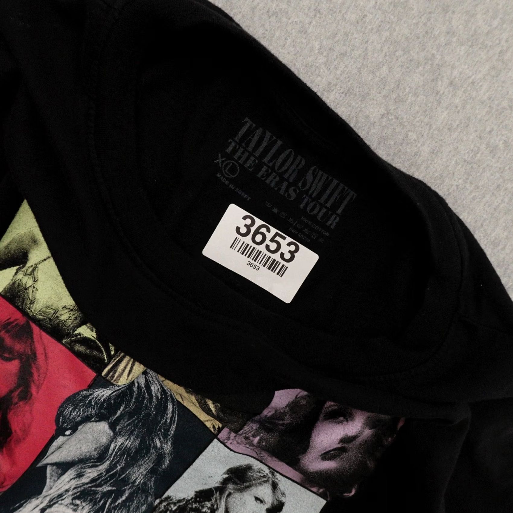 Vintage Taylor Swift T-Shirt Adult Large Black The Eras Tour 2023 Official Merchandise Size US L / EU 52-54 / 3 - 5 Thumbnail