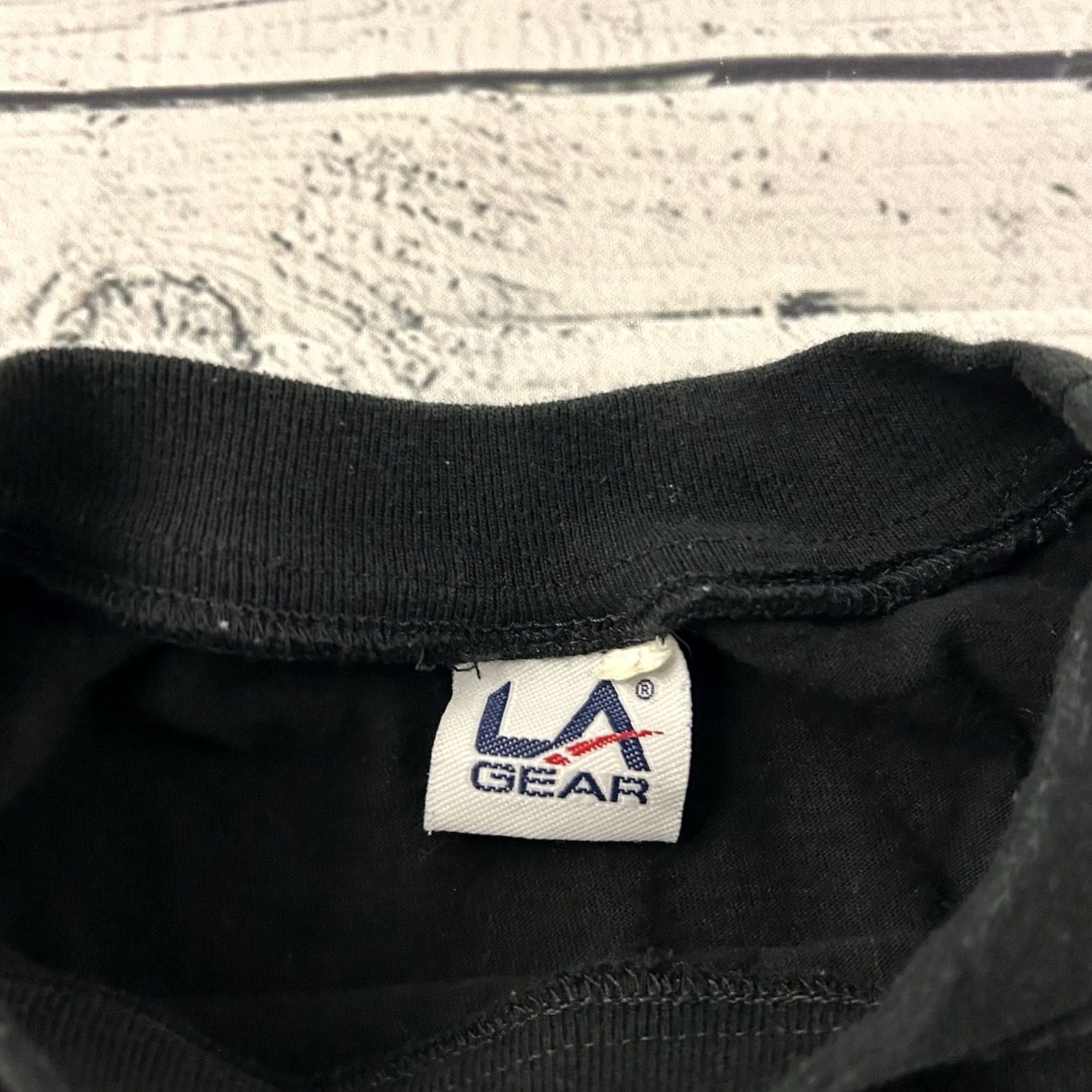 La Gear VINTAGE LA Gear Short Sleeve Boxy T Shirt Mens L Black Size US L / EU 52-54 / 3 - 3 Thumbnail