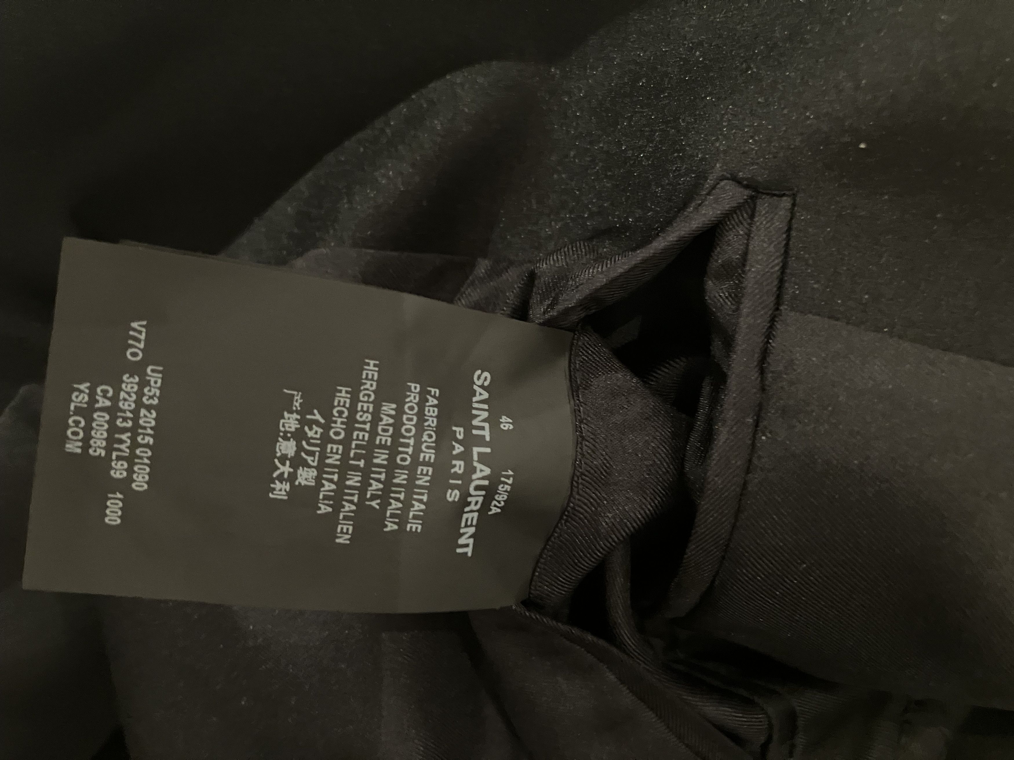 Saint Laurent Paris Classic Shawl Collar Le Smoking Jacket Size 46S - 5 Thumbnail