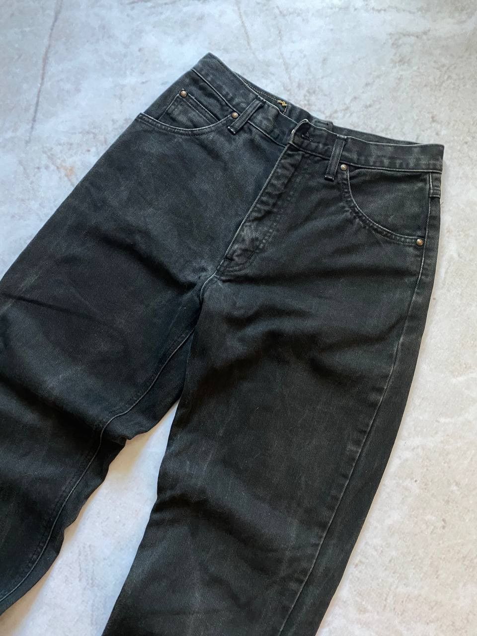 Edwin × Japanese Brand × Vintage Vintage Edwin Faded Denim Pants Regular Fit Black Size US 30 / EU 46 - 6 Thumbnail