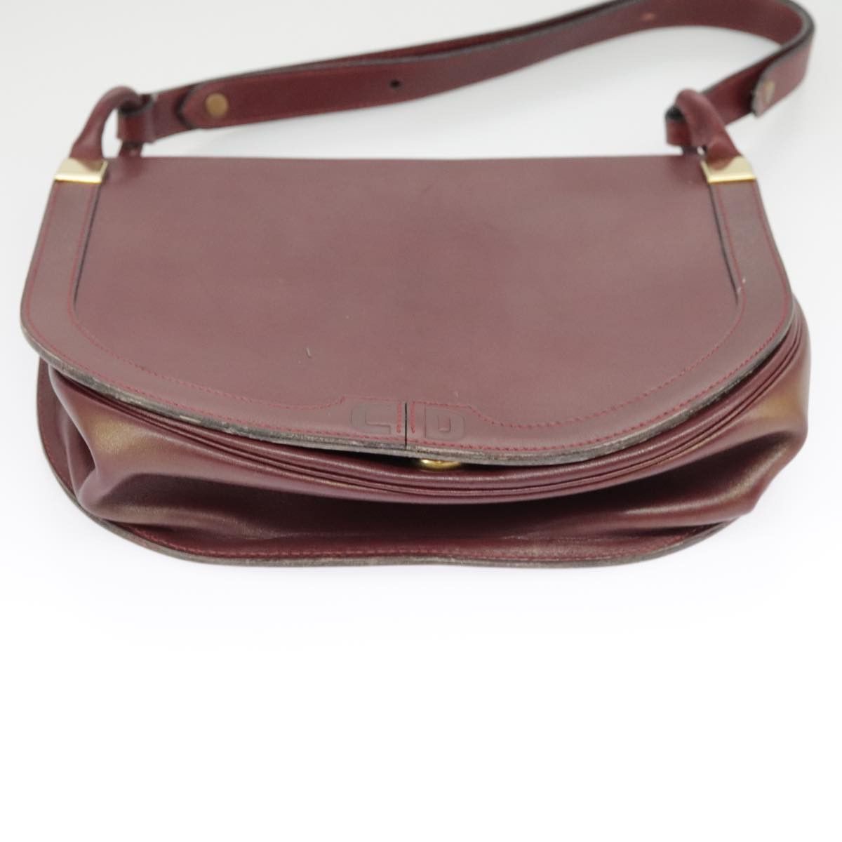 Dior DIOR Shoulder Bag Leather Bordeaux Gold Size ONE SIZE - 9 Thumbnail