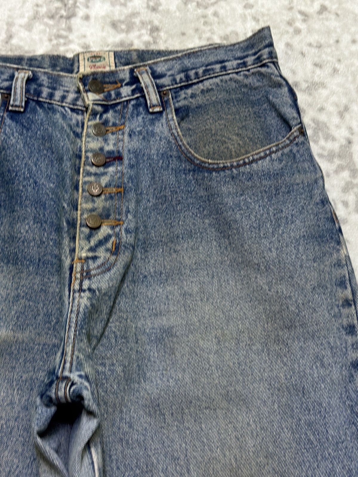 Pepe Jeans Vintage PePe Classic Stone Wash Baggy Loose Streetwear Denim Size US 30 / EU 46 - 5 Thumbnail