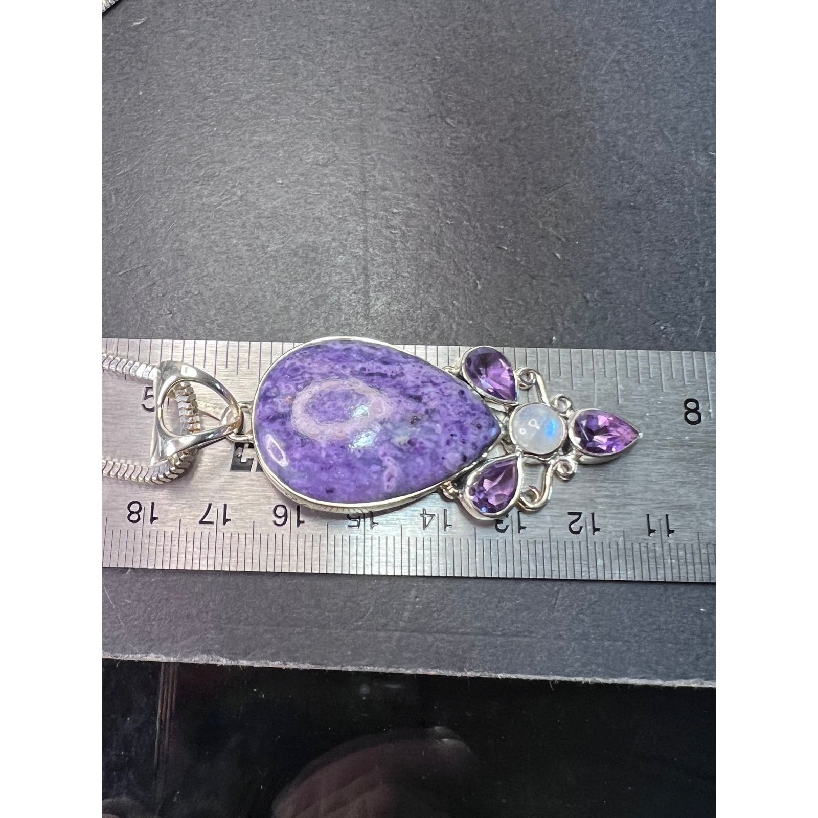 Other Arya stichtite and amethyst Sterling silver necklace Size ONE SIZE - 7 Thumbnail