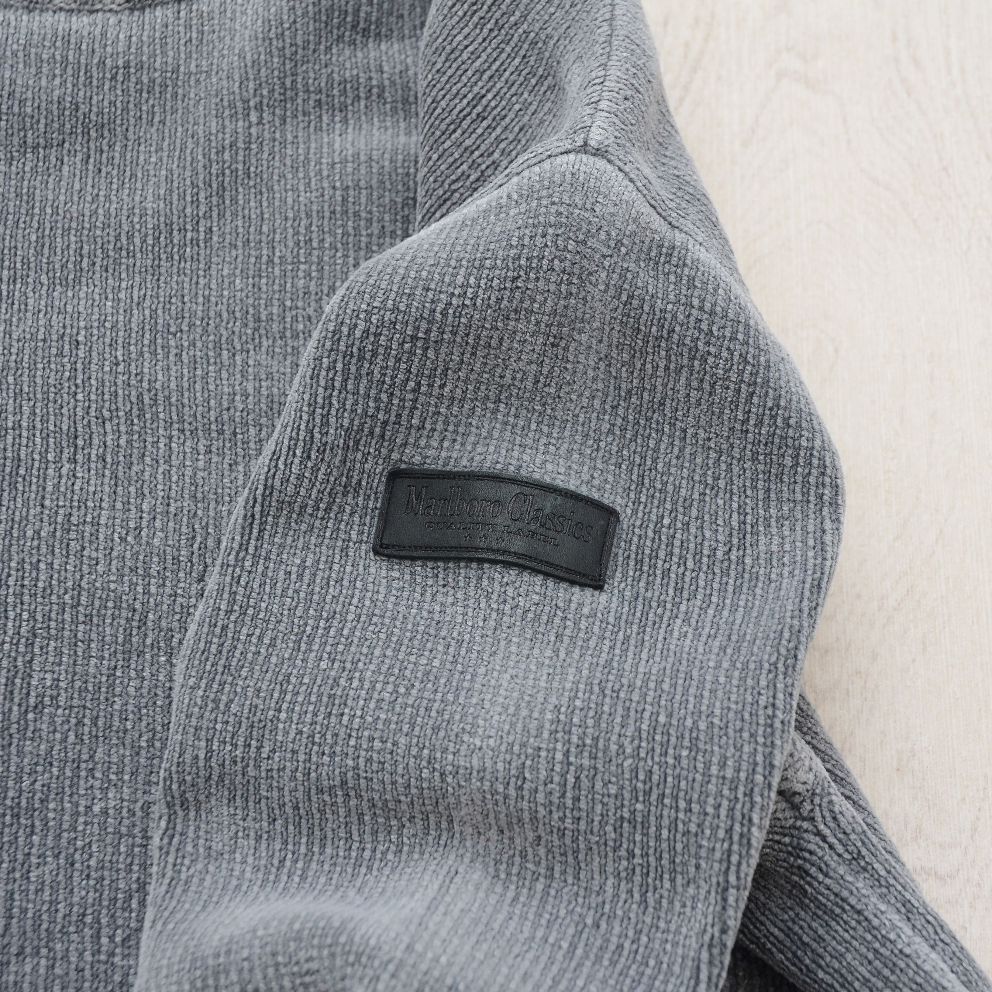 Marlboro Vintage Faded Marlboro Classic Velour Sweater Y2k Knited Size US L / EU 52-54 / 3 - 6 Thumbnail