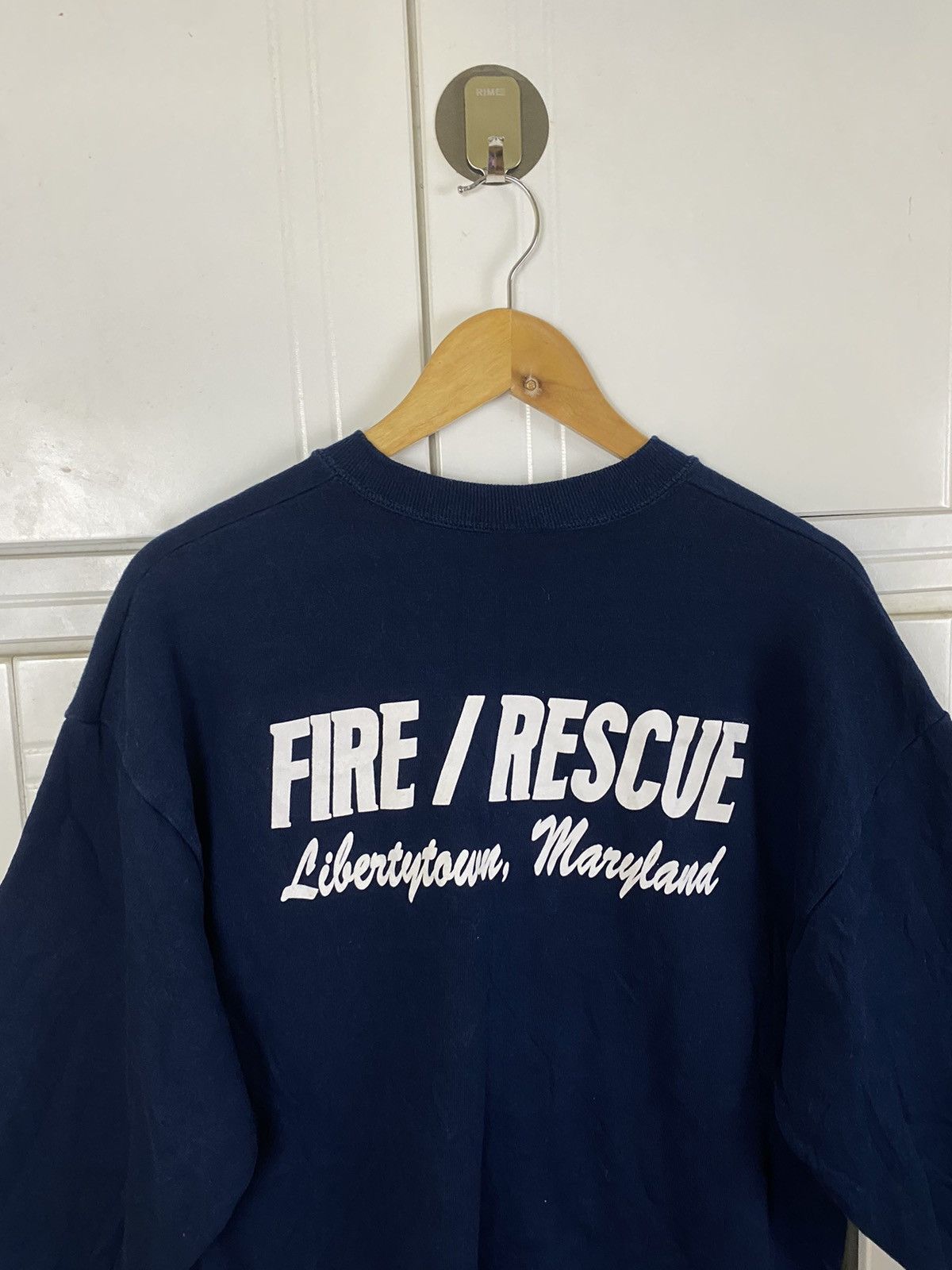 Vintage Vintage Fire Dept. Sweatshirt Size US L / EU 52-54 / 3 - 2 Thumbnail