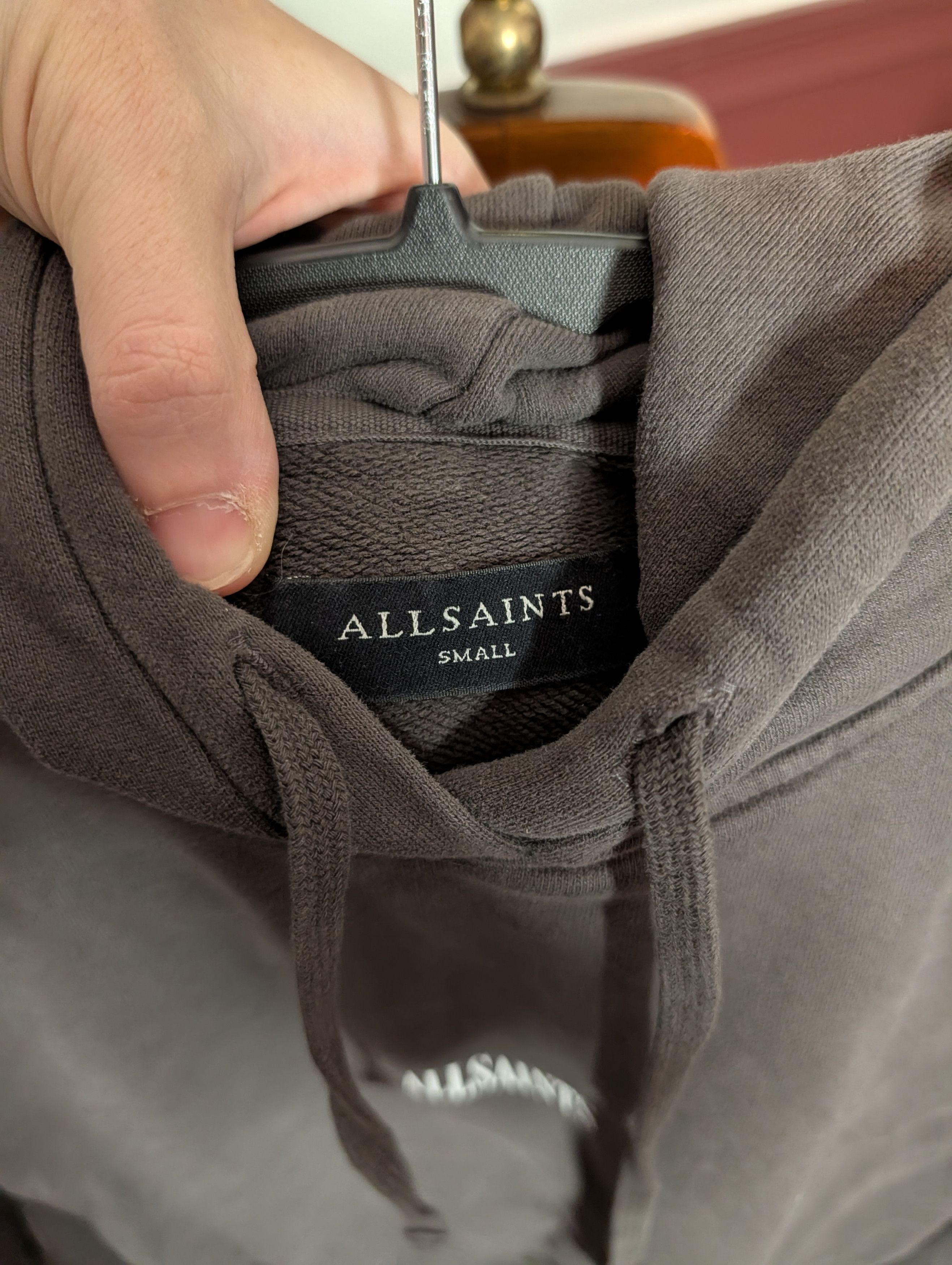 Allsaints Dark brown/gray Nirvana logo print pullover hoodie Small Size US S / EU 44-46 / 1 - 10 Thumbnail