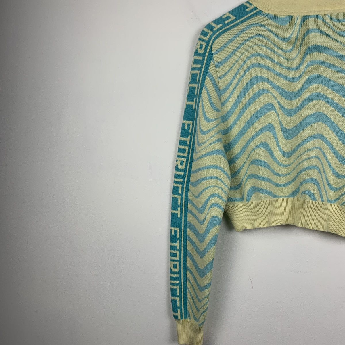 Fiorucci Designer Fiorucci Knit Crop Cardigan Long Sleeve Size L Y2K Size L / US 10 / IT 46 - 10 Thumbnail
