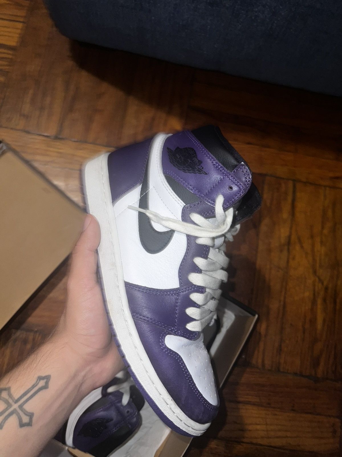 Jordan Brand Jordan 1 court purple Size US 9.5 / EU 42-43 - 3 Thumbnail