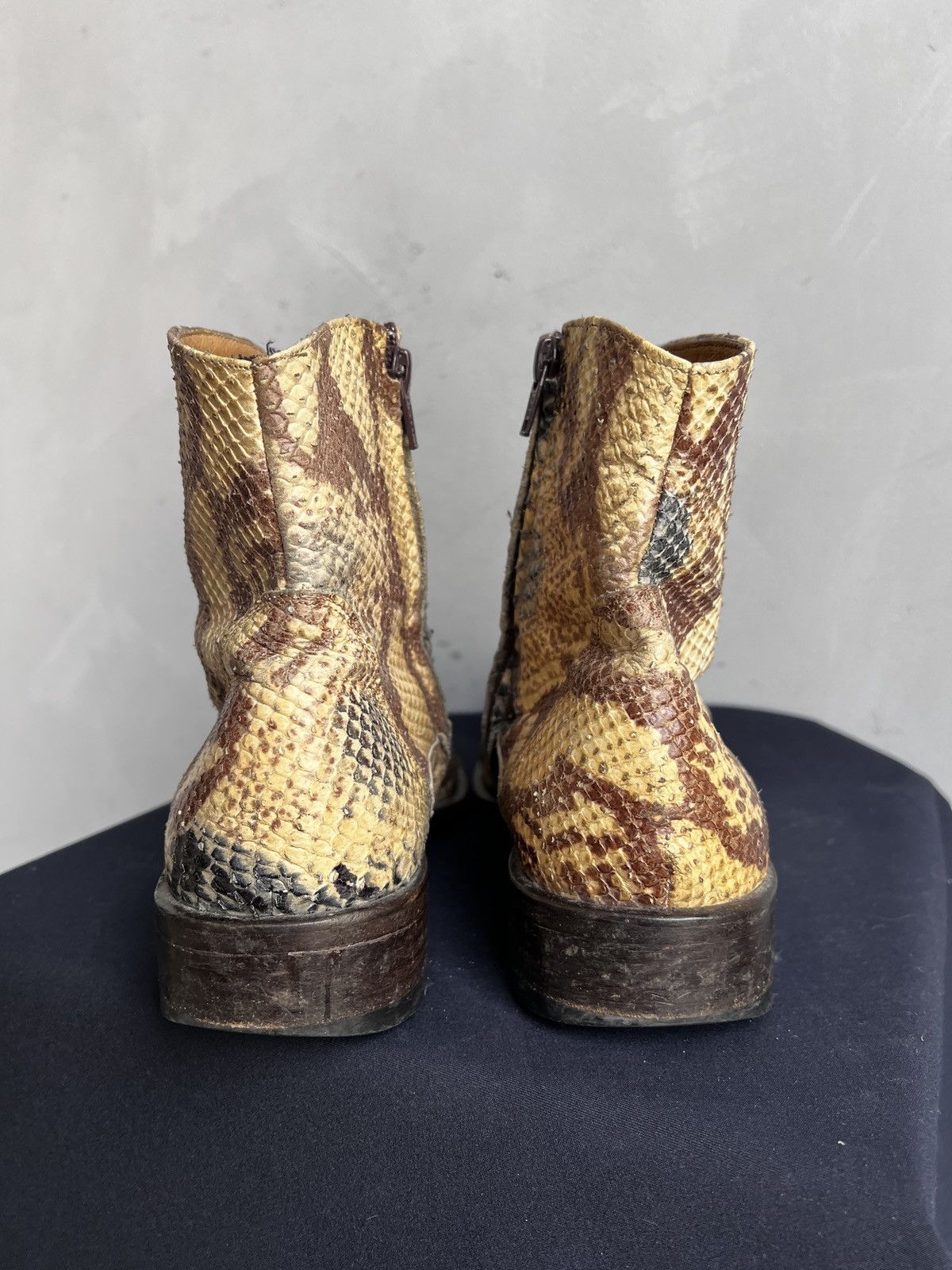 Hedi Slimane Python snake leather western boots hedi slimane style 90s Size US 8 / EU 41 - 10 Thumbnail