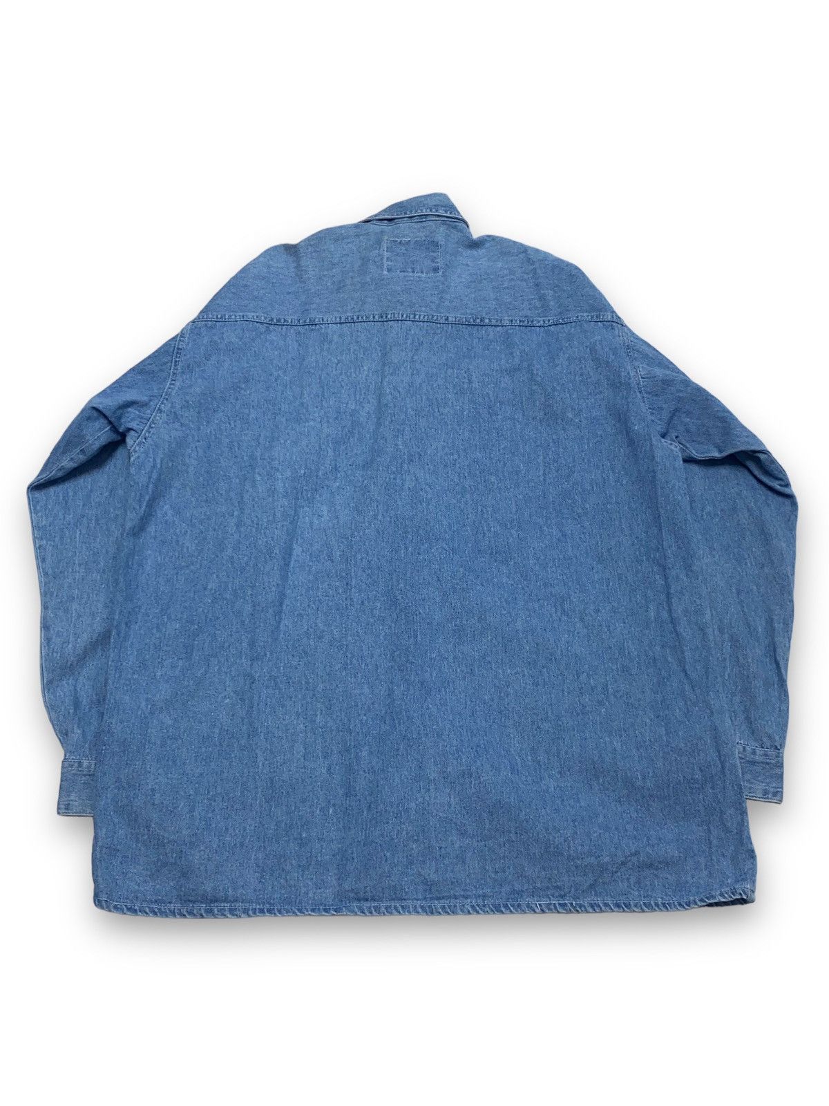 Vintage 90s Vintage JOHNNY HALLYDAY Denim Cowboy Style Shirt Size US L / EU 52-54 / 3 - 6 Thumbnail