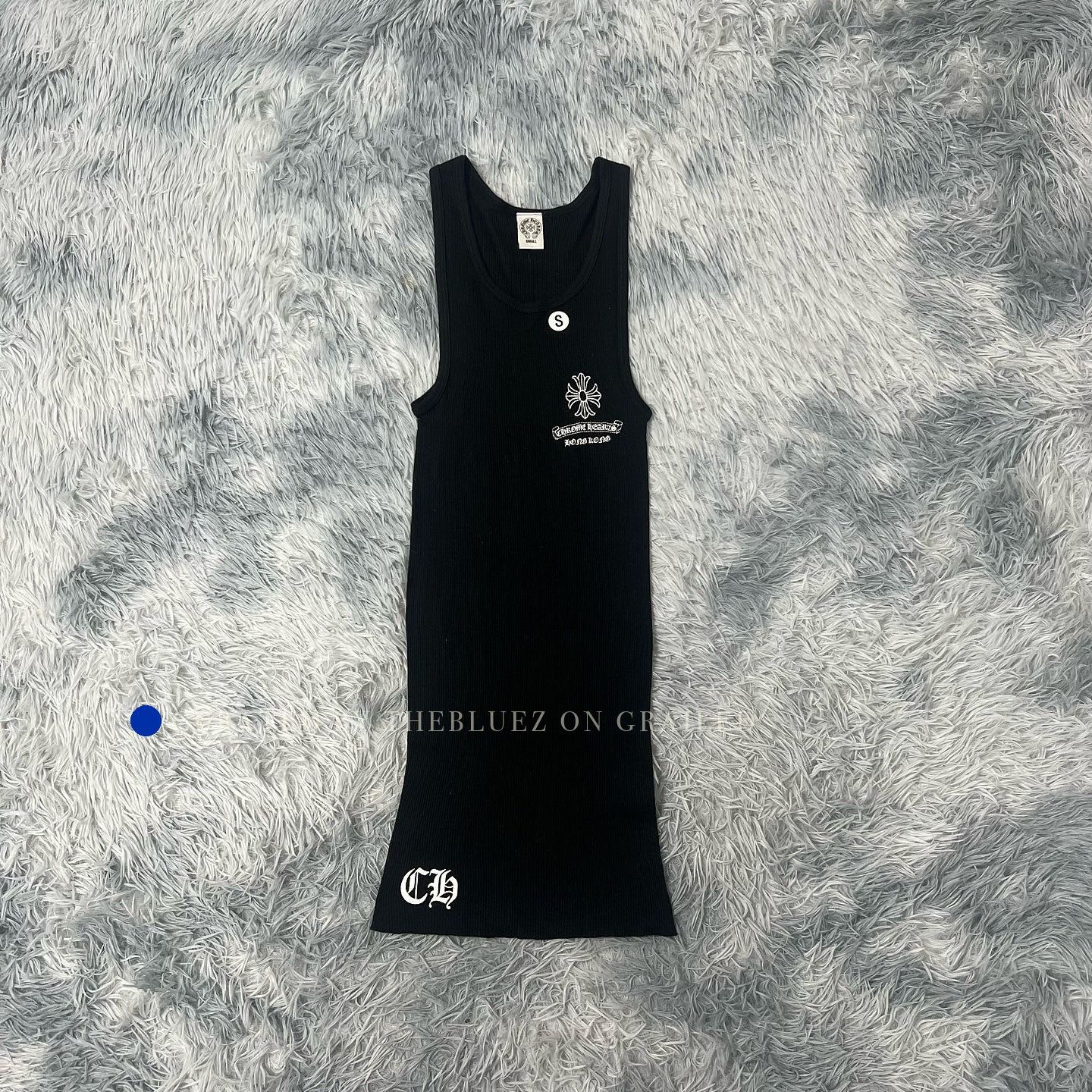 CHROME HEARTS ノースリーブ Tシャツ グレー Chrome Hearts Chrome Hearts Triple Cross Tank Top Tee in Gray
