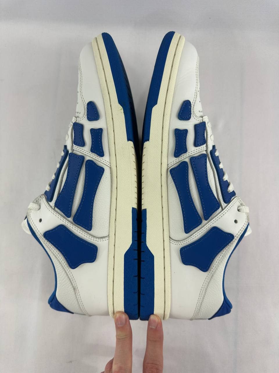 Amiri Amiri Skel Top Low 'White Blue' Sneakers Size US 12 / EU 45 - 10 Thumbnail