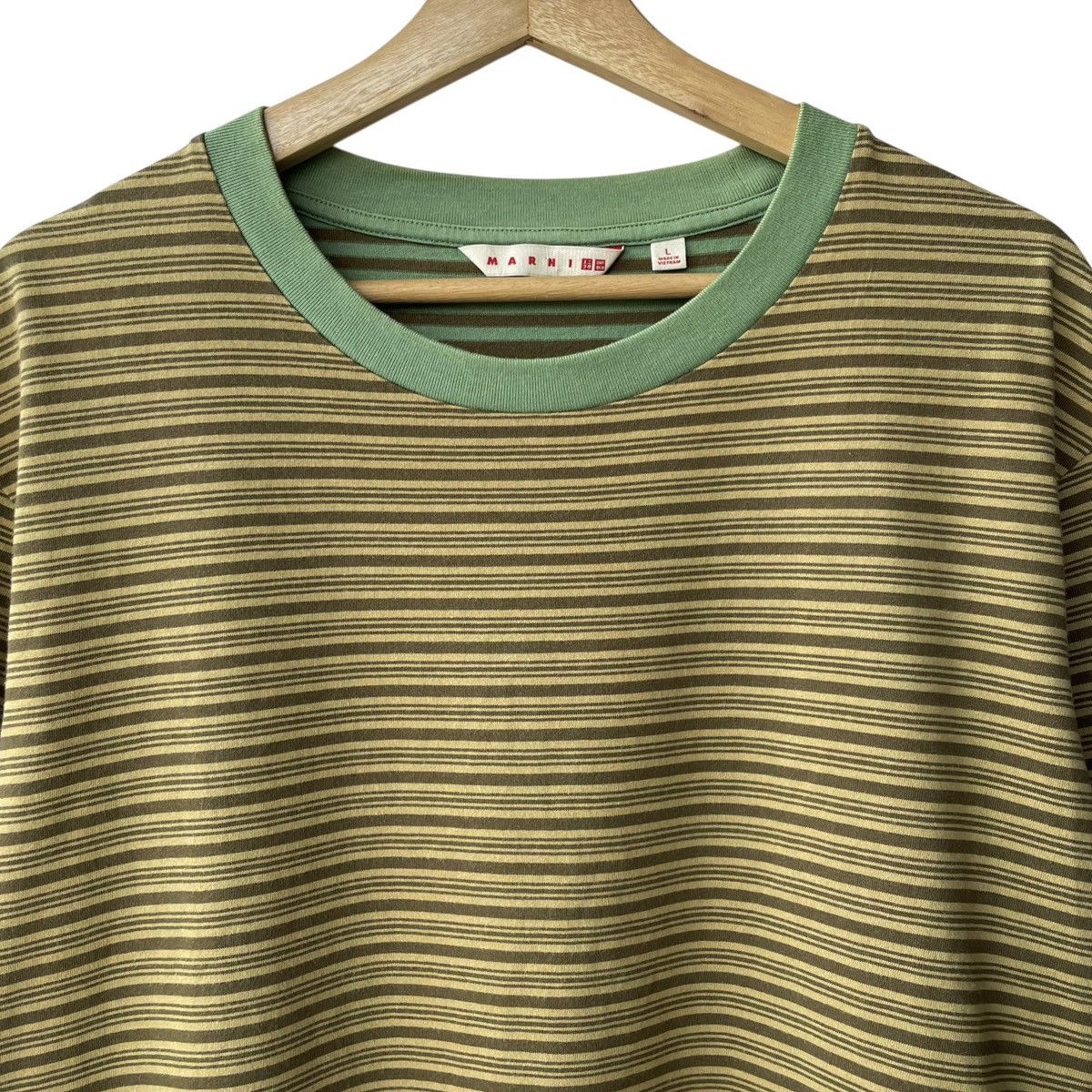 Marni × Uniqlo Uniqlo Japan X Marni Italy Two Tone Boxy Stripe Tee Size US L / EU 52-54 / 3 - 3 Thumbnail