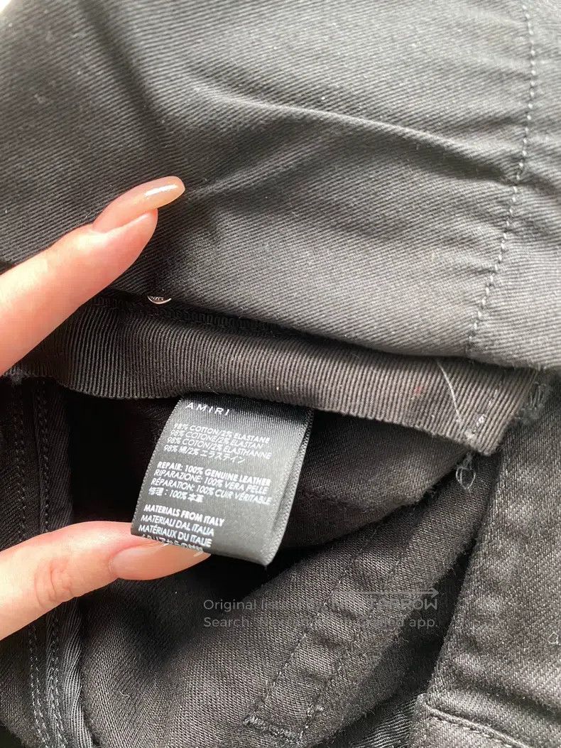 Amiri Amiri Size 29 Black suede MX1 jeans Size US 29 - 4 Thumbnail