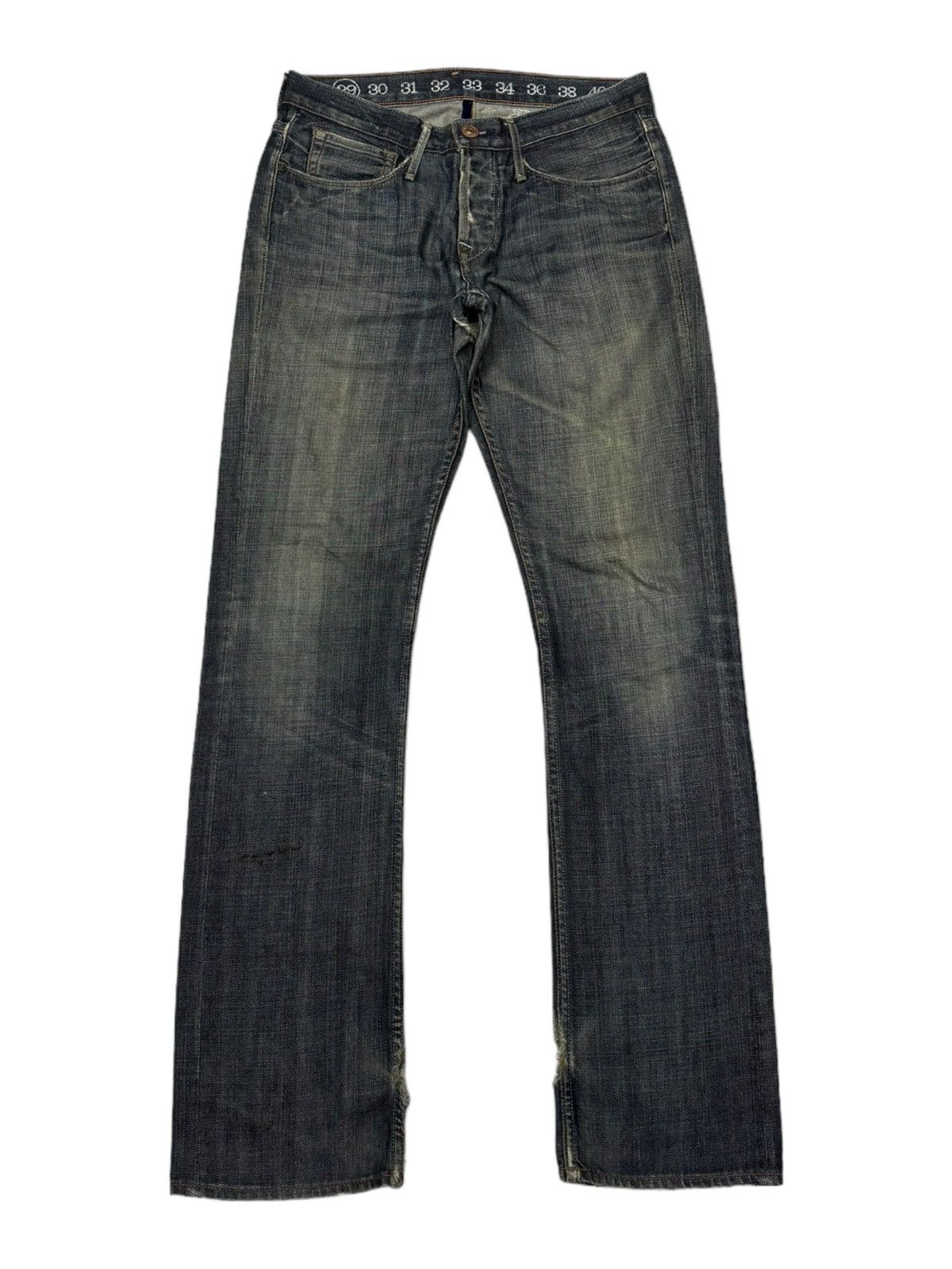 If Six Was Nine JAPANESE AVANT GARDE STYLE DENIM DISTRESSED STRAIGHT CUT Size US 30 / EU 46 - 1 Thumbnail