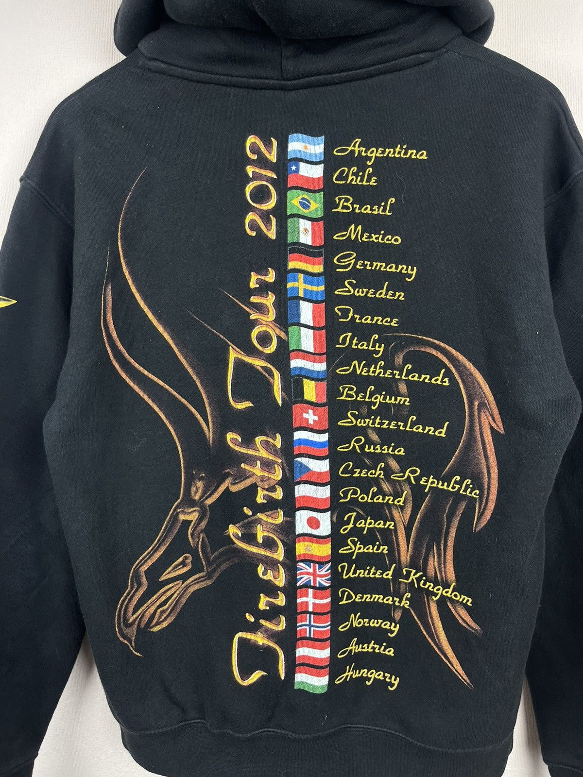 Band Tees Vintage Gotthard Firebirth Tour 2012 Hoodie Black Flame Size US S / EU 44-46 / 1 - 9 Thumbnail
