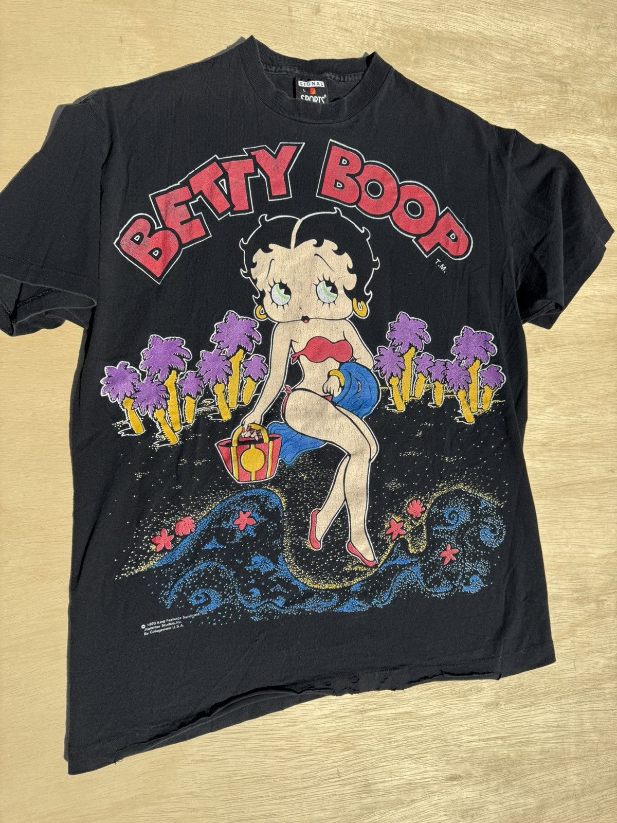 Rap Tees × Vintage 1993 Betty Boop Signal Sport 90’s AOP Vintage T-Shirt Size US L / EU 52-54 / 3 - 2 Thumbnail