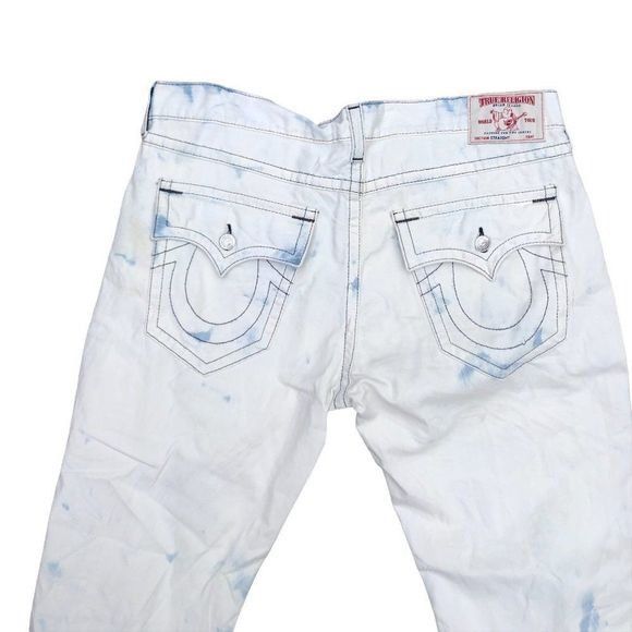 True Religion True Religion Jeans Size 42 STRAIGHT Blue/White Size US 42 / EU 58 - 2 Thumbnail