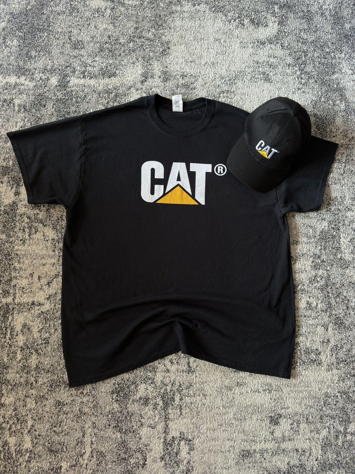 Caterpillar × Gildan CAT Caterpillar Gildan Streetwear Vintage WorkWear Size US XL / EU 56 / 4 - 4 Thumbnail