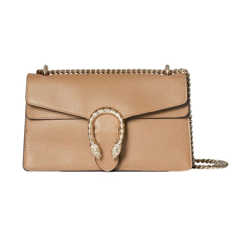 Gucci GUCCI Dionysus Medium Beige Leather Shoulder Bag New Size ONE SIZE - 1 Thumbnail