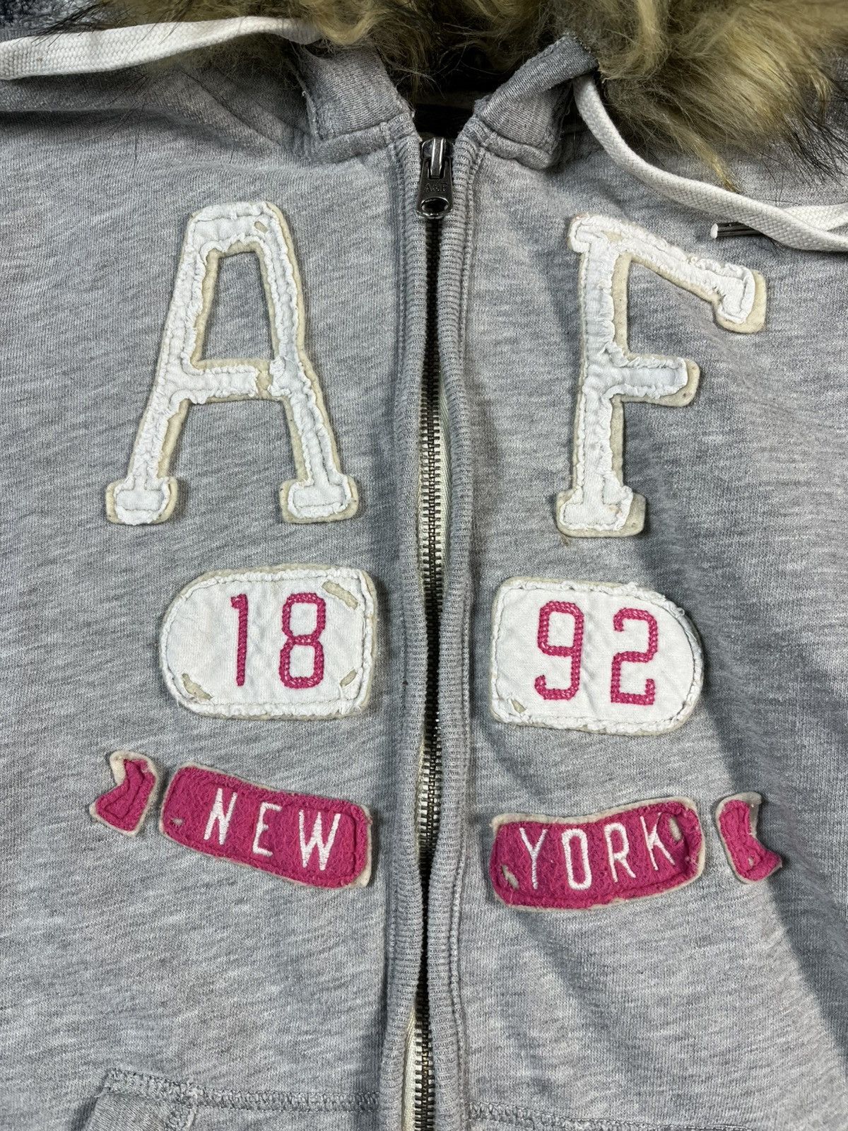 Abercrombie & Fitch Abercrombie Fitch Y2K Fur Hoodie Womens L Fits M Size L / US 10 / IT 46 - 6 Thumbnail