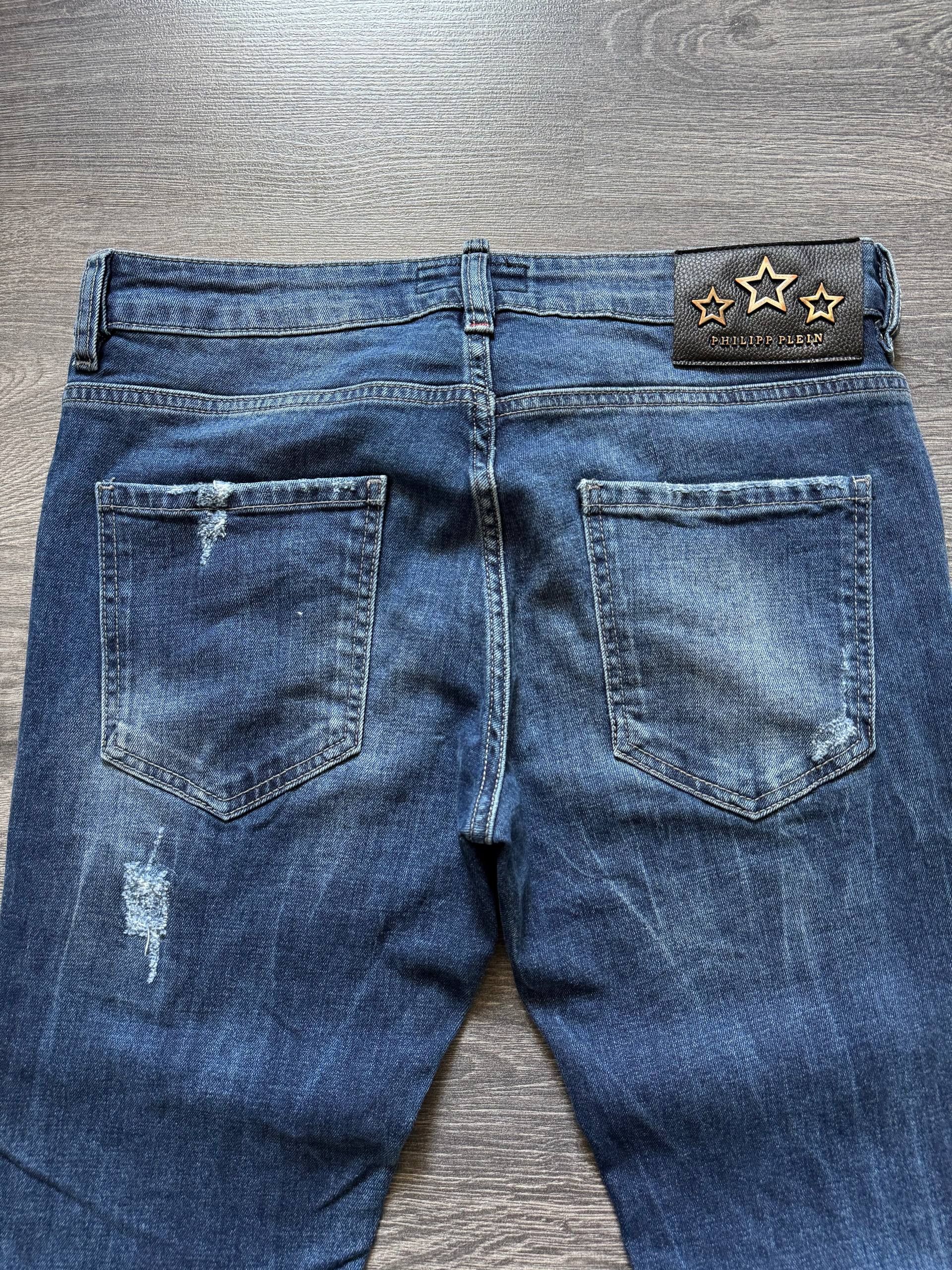Philipp Plein Philipp Plein Distressed Jeans Skull Logo Denim Pants Size US 32 / EU 48 - 3 Thumbnail