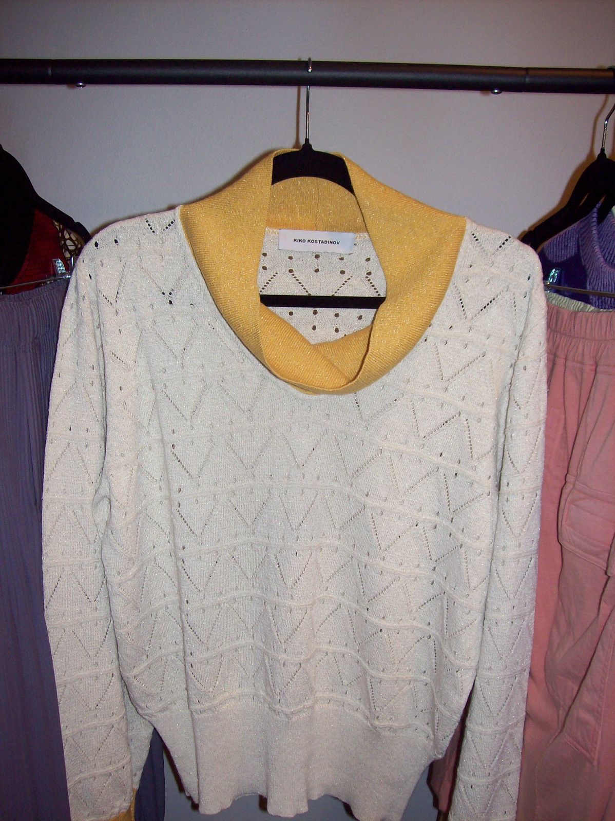 Kiko Kostadinov Kiko Kostadinov SS24 Beige & Yellow Brecht Turtleneck Size US M / EU 48-50 / 2 - 14 Thumbnail