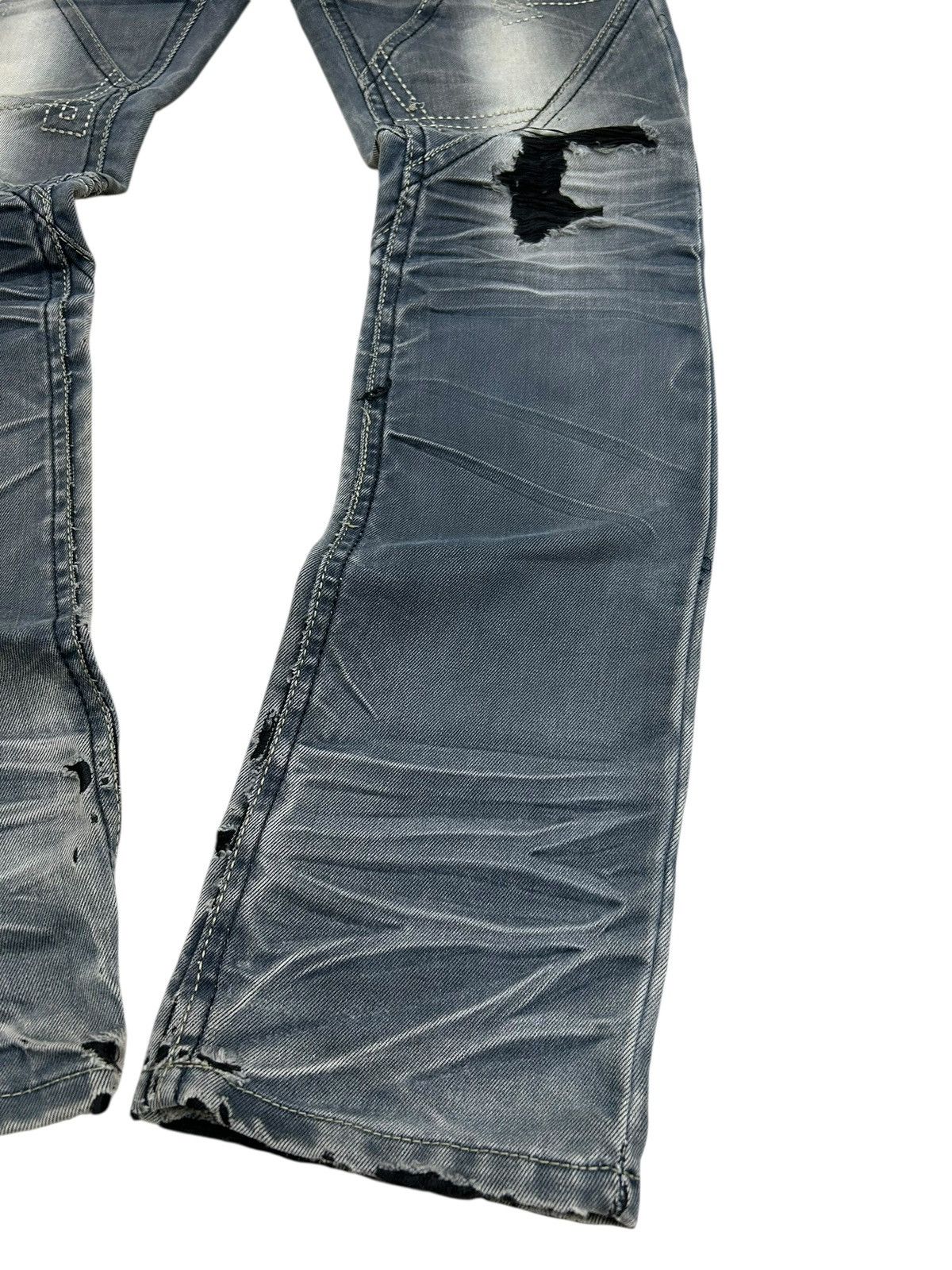 GOSTAR DE FUGA × Hysteric Glamour × Japanese Brand Pilibao Japan Made Biker Jean Multipocket Distressed Padded Size US 31 - 7 Thumbnail
