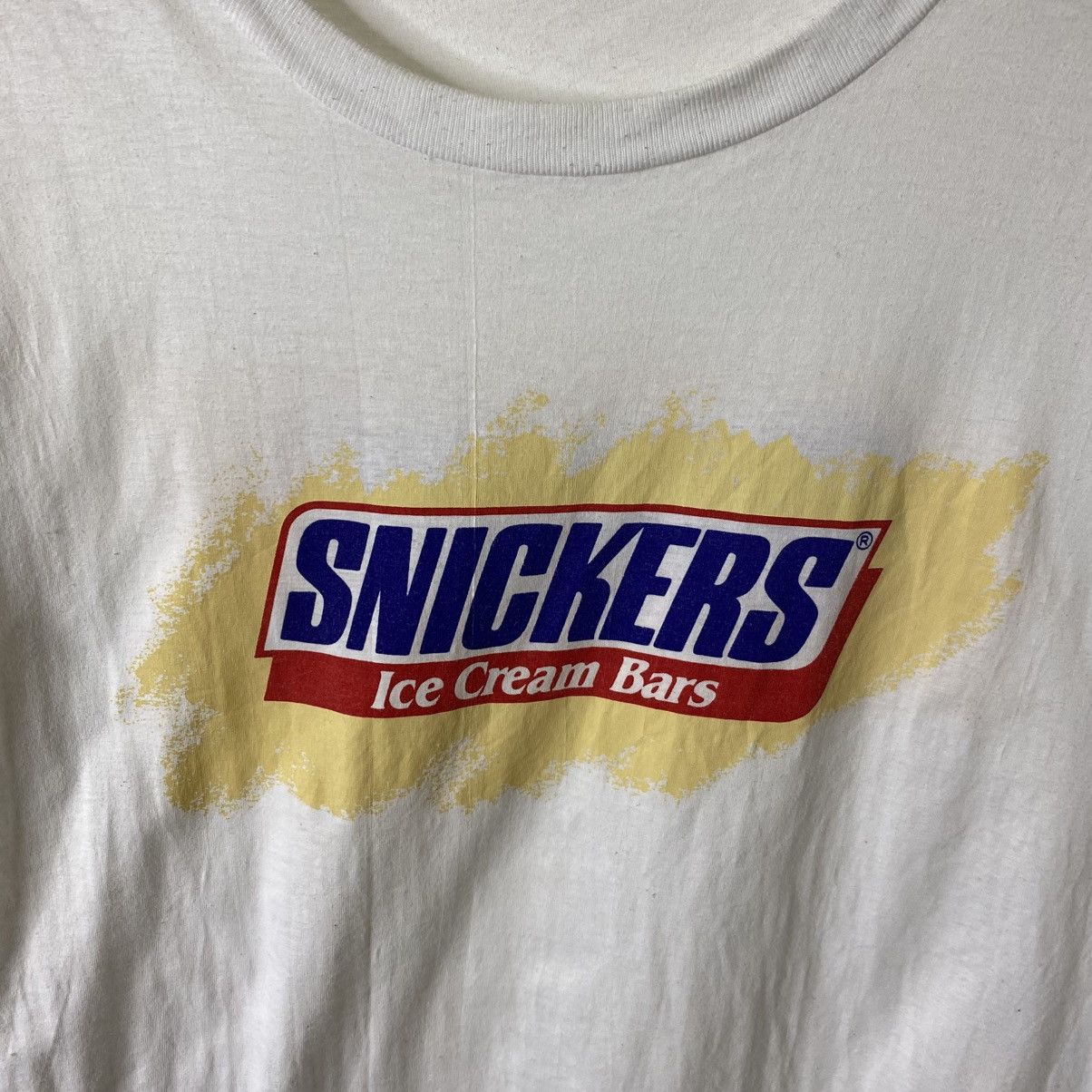Vintage 1990s Snickers Ice Cream Bar Promo T Shirt Size US M / EU 48-50 / 2 - 2 Thumbnail