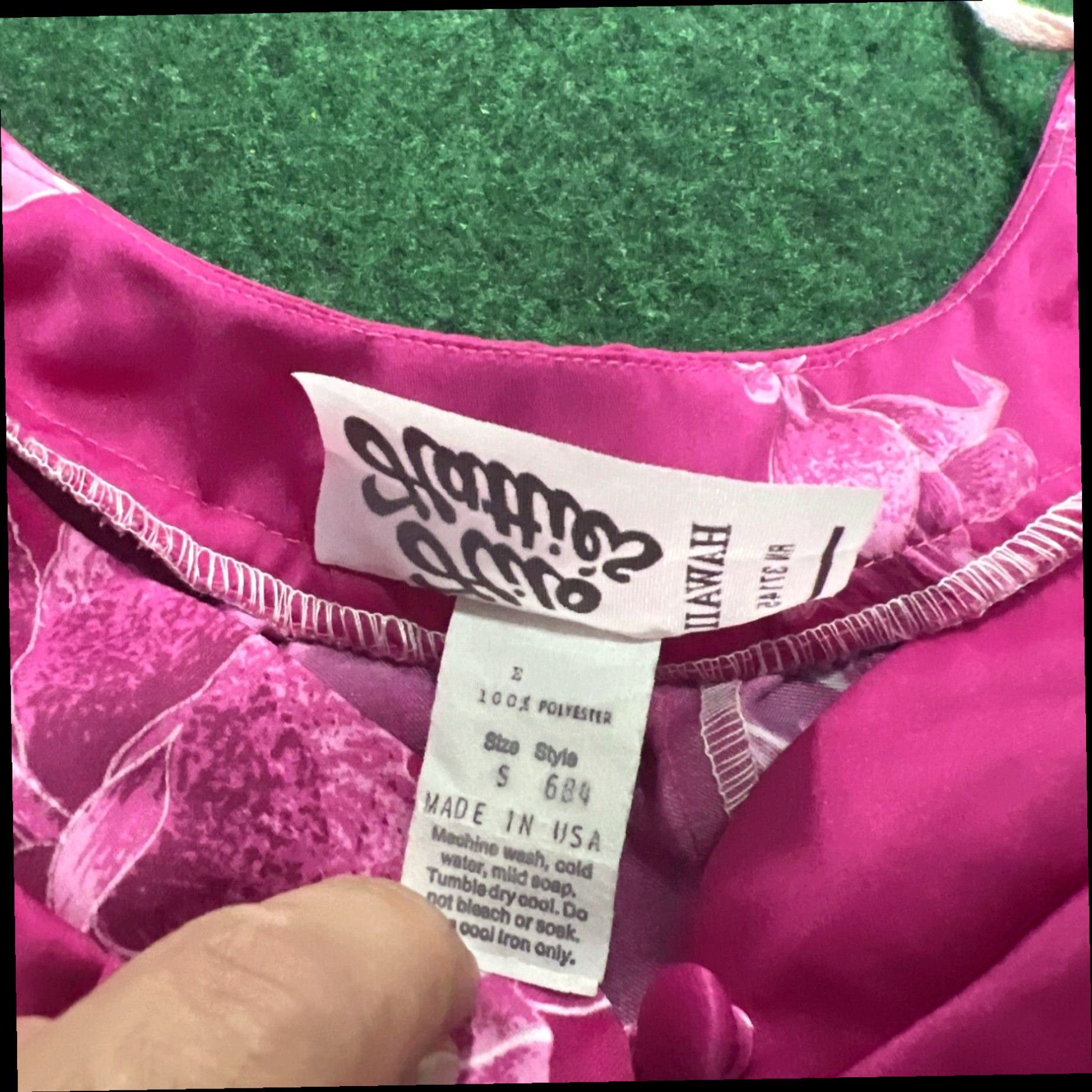 Hilo Hattie Hilo Hattie Dress Womens Large Pink Vintage Hawaiian Midi Floral Mumu Monstera Size L / US 10 / IT 46 - 5 Thumbnail
