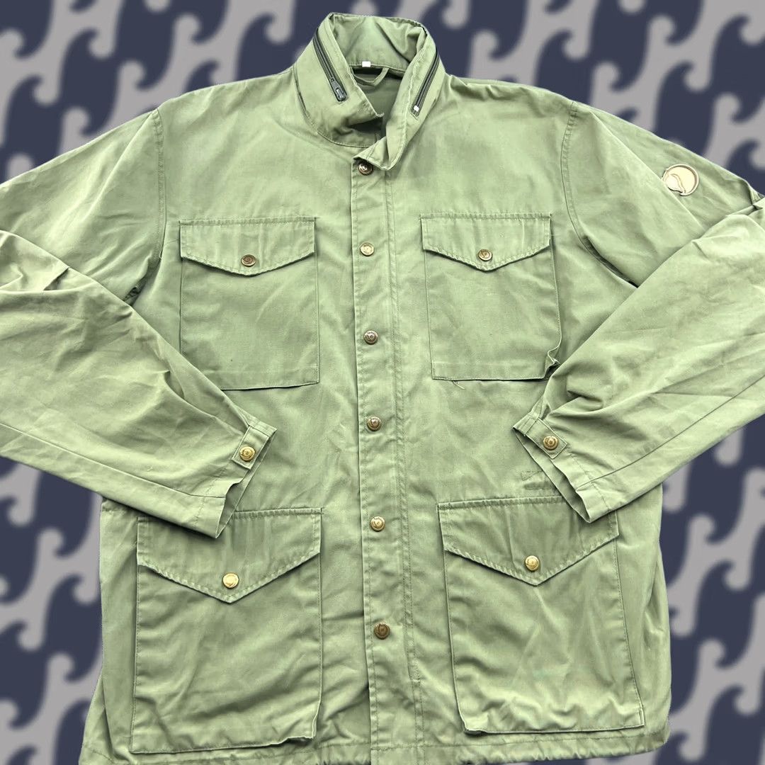 Vintage Vintage Fjallraven Raven Jacket Size 54 Green Hooded Pockets G-1000 Mens Size US L / EU 52-54 / 3 - 1 Thumbnail