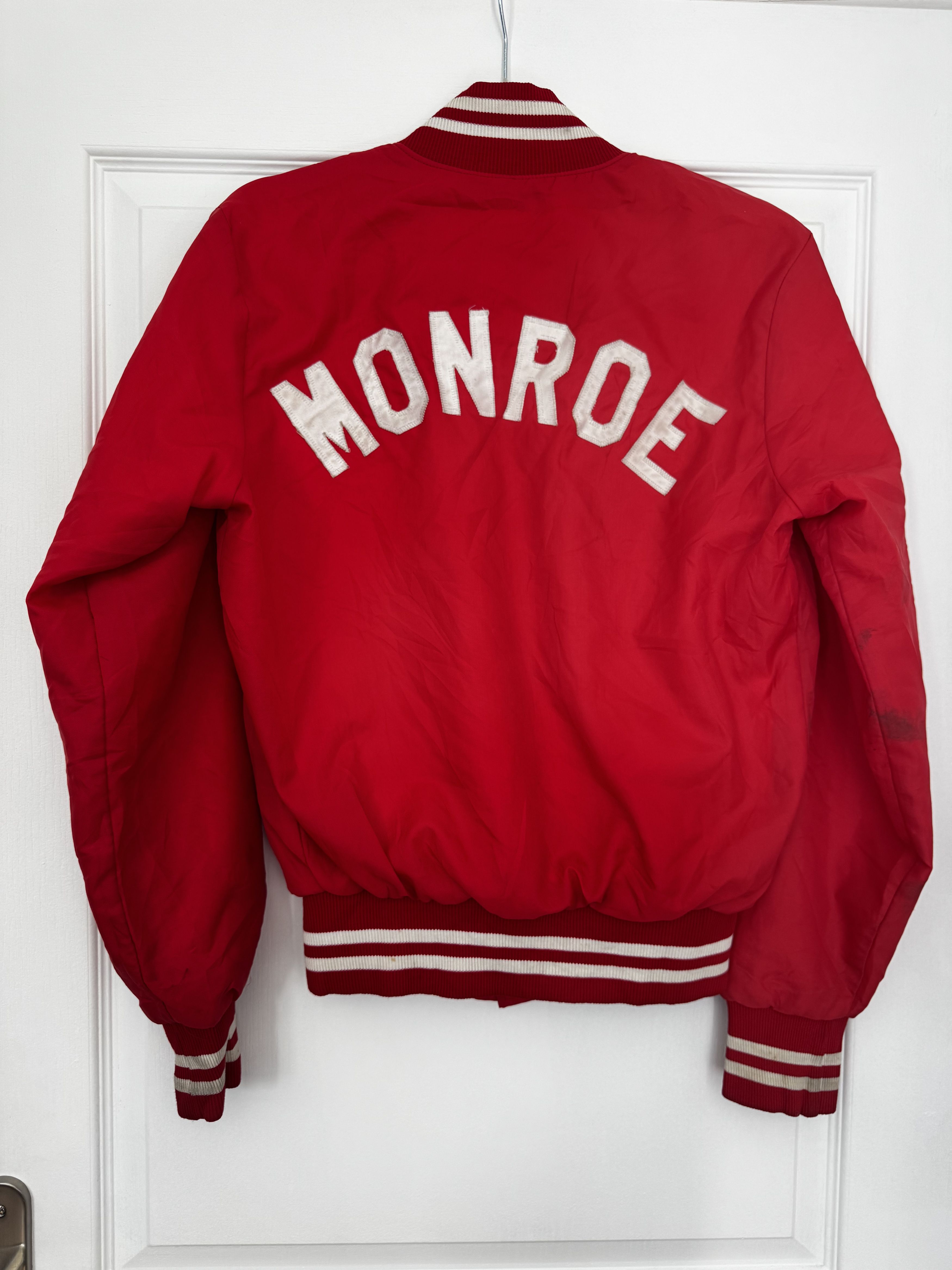 Holloway Vintage varsity jacket "Monroe" red/white 1984 Size US S / EU 44-46 / 1 - 2 Thumbnail