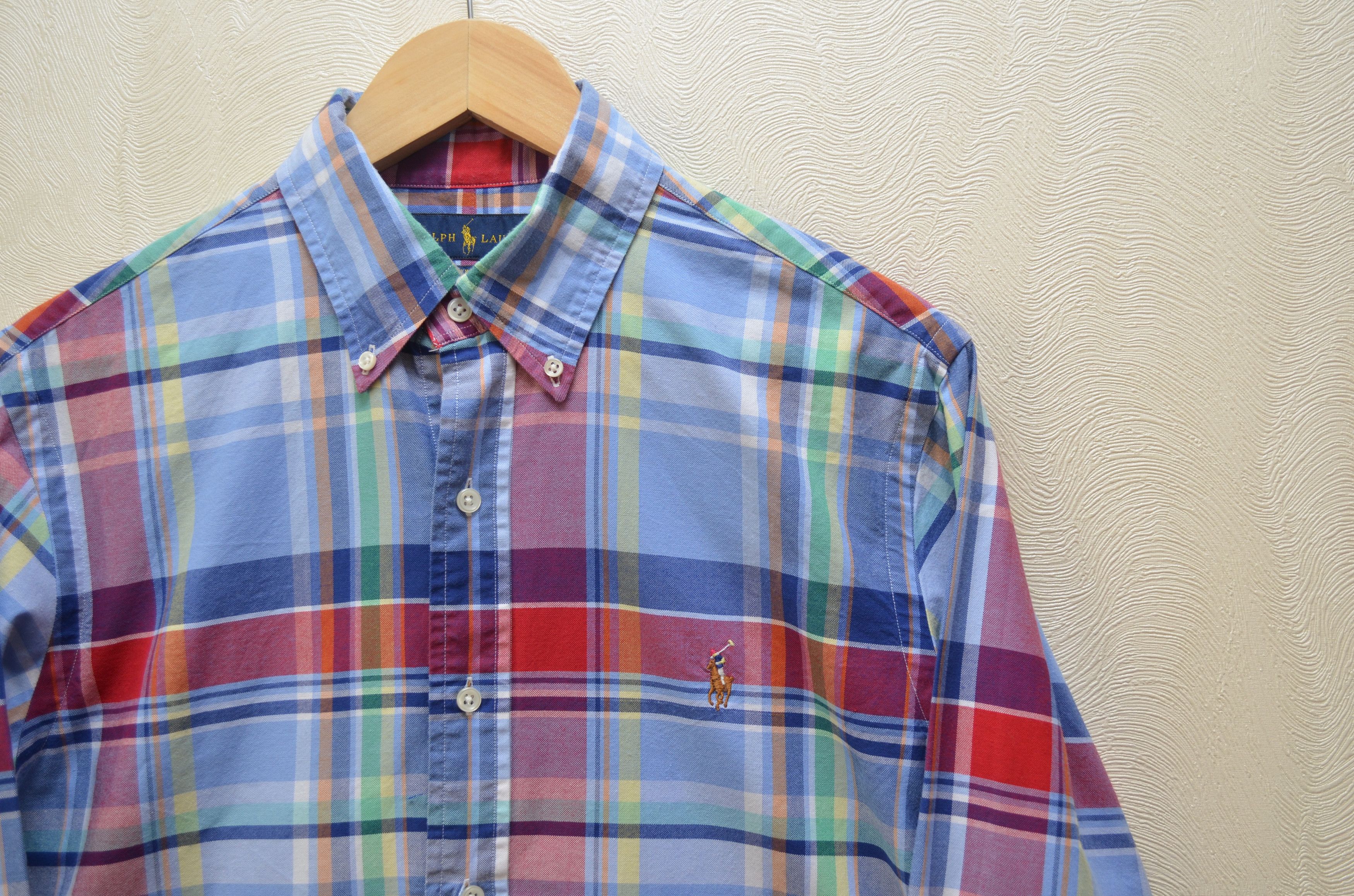 Designer × Polo Ralph Lauren Polo Ralph Lauren Slim Fit Multicolor Check Oxford Shirt Size US M / EU 48-50 / 2 - 3 Thumbnail