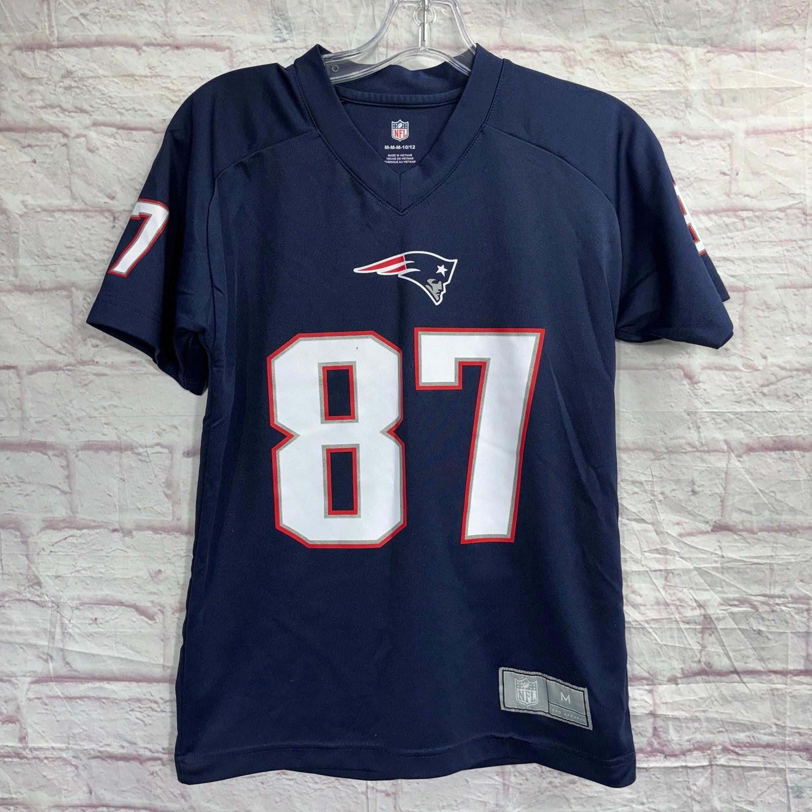 NFL NFL Boys Medium 10/12 Gronkowski Patriots Jersey Size US L / EU 52-54 / 3 - 1 Thumbnail