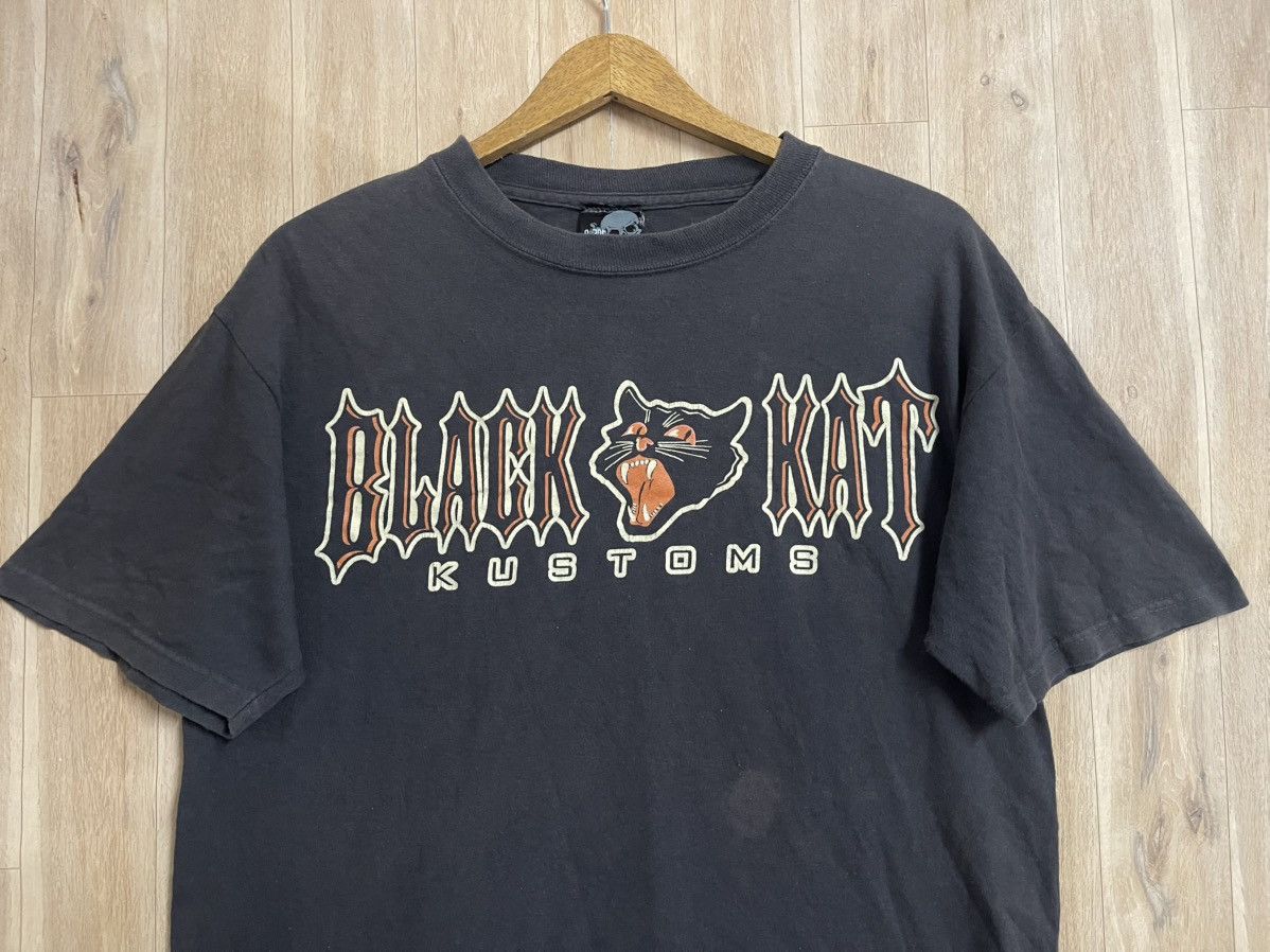Vintage Vintage Black Kat Kustom Social Distortion Mike Ness T shirt Size US L / EU 52-54 / 3 - 2 Thumbnail