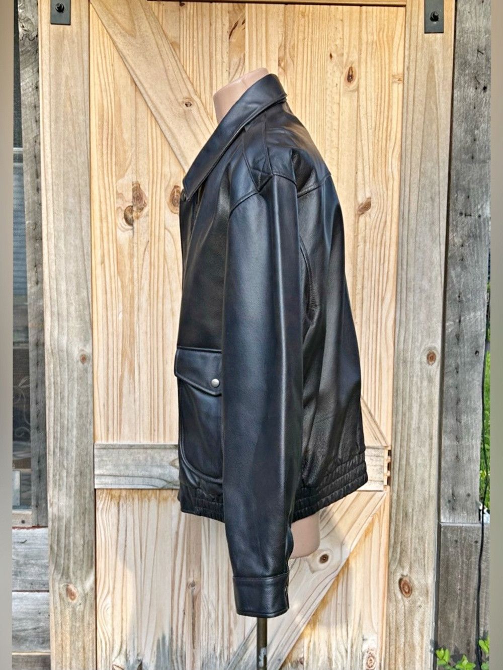 St. Johns Bay Vintage 90s St Johns Bay Mens Brown Leather Bomber Jacket Size US XL / EU 56 / 4 - 4 Thumbnail
