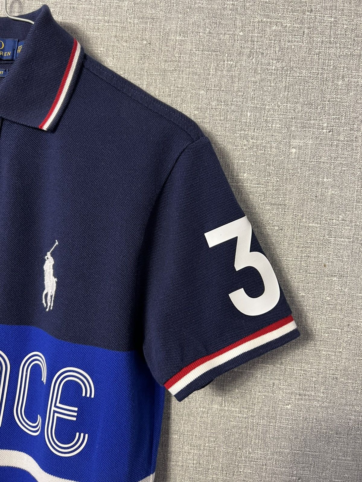 Polo Ralph Lauren × Vintage Rare Polo Ralph Lauren France 3 Big Logo Polo Shirt Size US XS / EU 42 / 0 - 5 Thumbnail