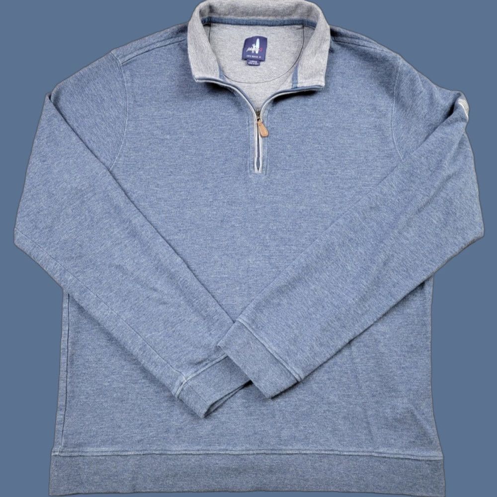 johnnie-O Johnnie O Sweatshirt Mens Large Blue 1/4 Zip Pullover Classic Casual Pullover Size US L / EU 52-54 / 3 - 1 Thumbnail