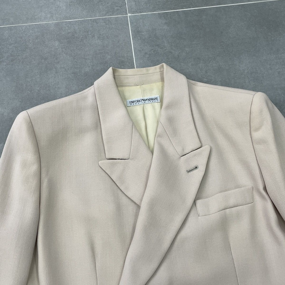 Emporio Armani × Vintage Vintage Emporio Armani Wool Blazer Size 46 Size L / US 10 / IT 46 - 8 Thumbnail