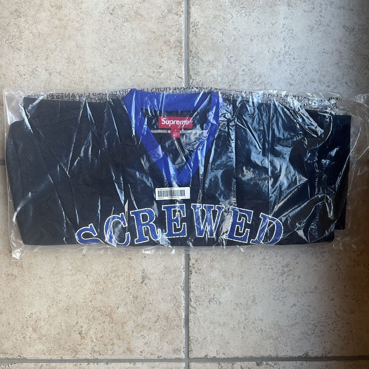 Supreme Supreme DJ Screw Football Jersey Black Size Small Size US S / EU 44-46 / 1 - 1 Thumbnail