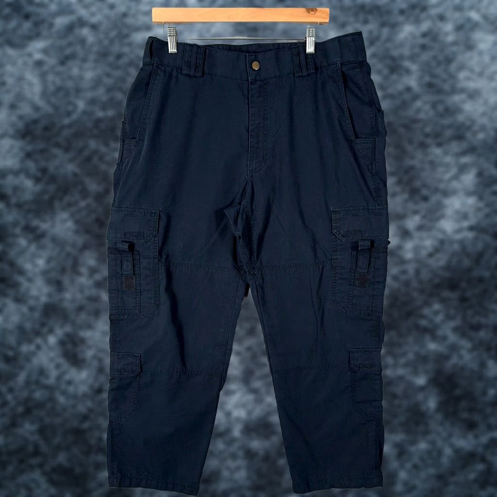 Vintage 5.11 Tactical Cargo Pants Mens 38x29 Navy TacLite EMS Ripstop Workwear Pants Size US 38 / EU 54 - 1 Thumbnail
