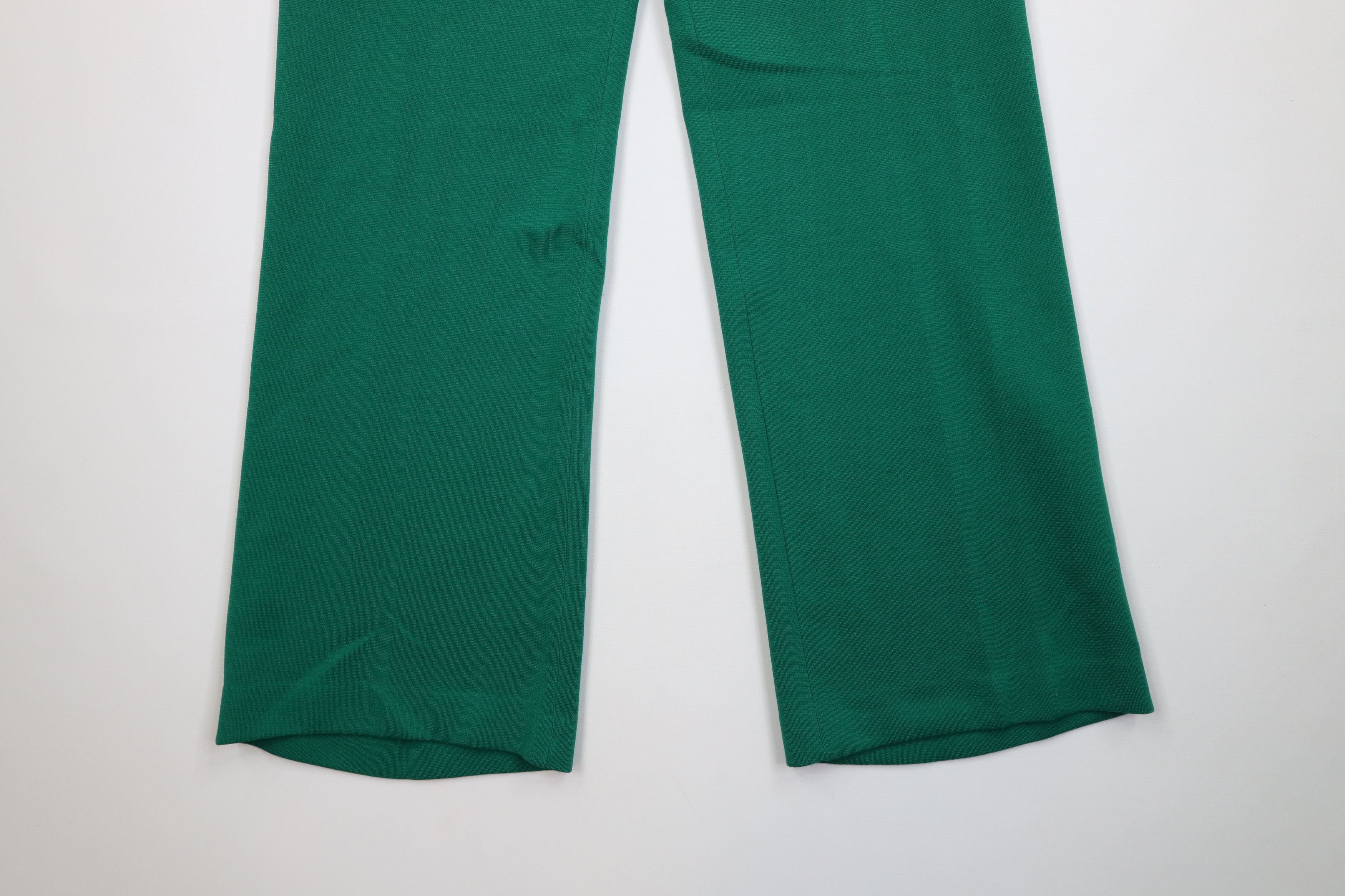 Vintage Vintage 70s Streetwear Wide Leg Bell Bottoms Pants Green USA Size 36" / US 14 / IT 50 - 12 Thumbnail
