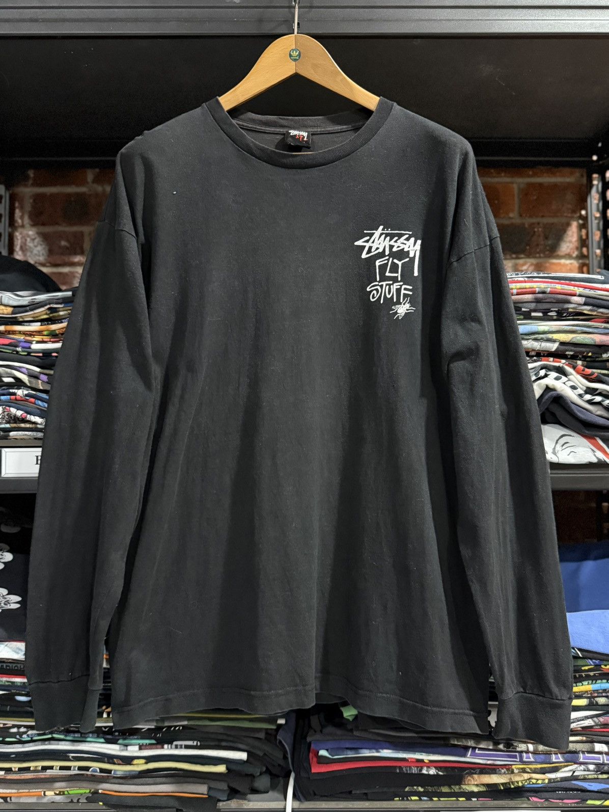 Other Vintage Stussy Fly Stuff Long Sleeve Faded Tee Size US XL / EU 56 / 4 - 7 Thumbnail