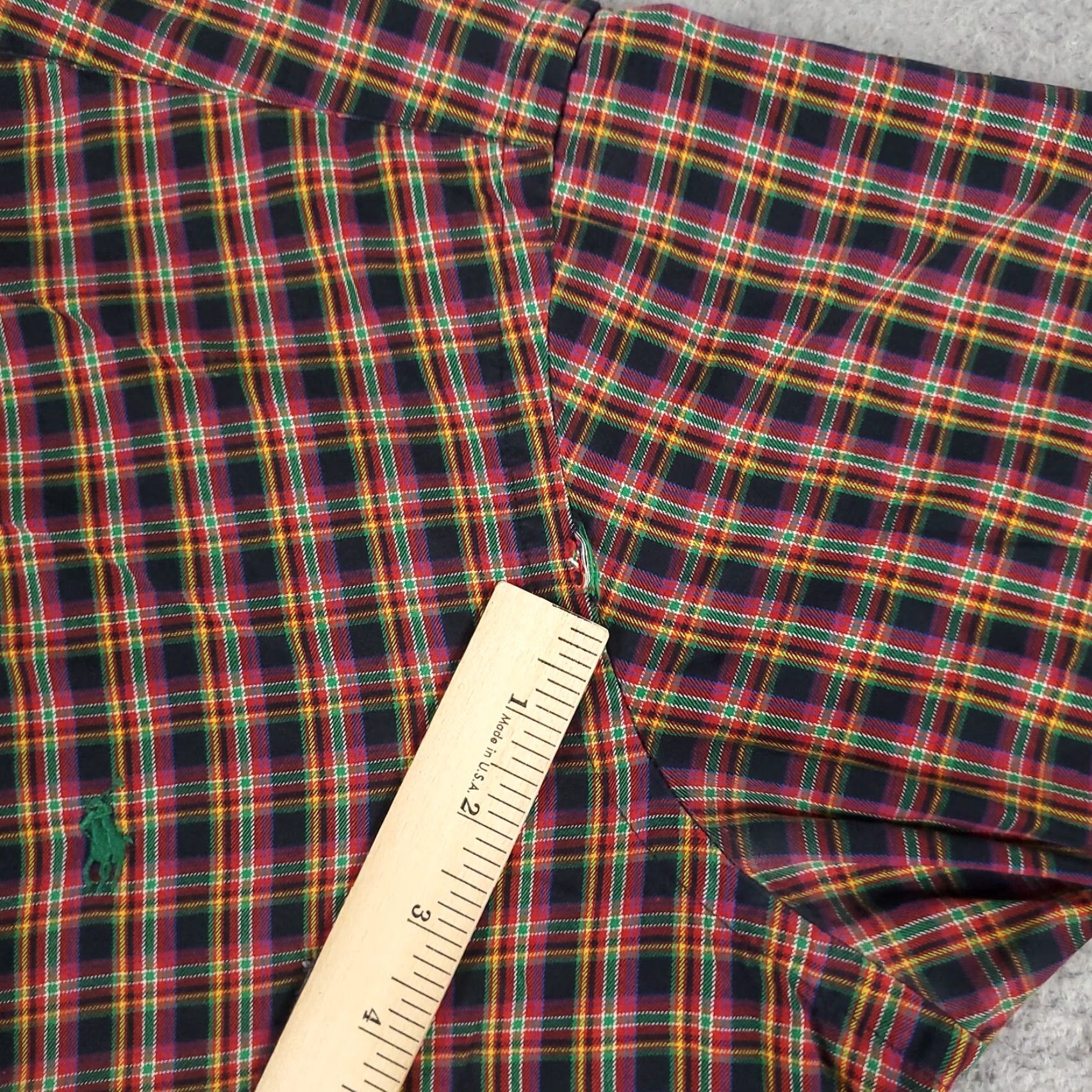 Ralph Lauren Ralph Lauren Plaid Button-Up Shirt Mens Large Black Red Long Sleeve Regular Fit Size US L / EU 52-54 / 3 - 5 Thumbnail