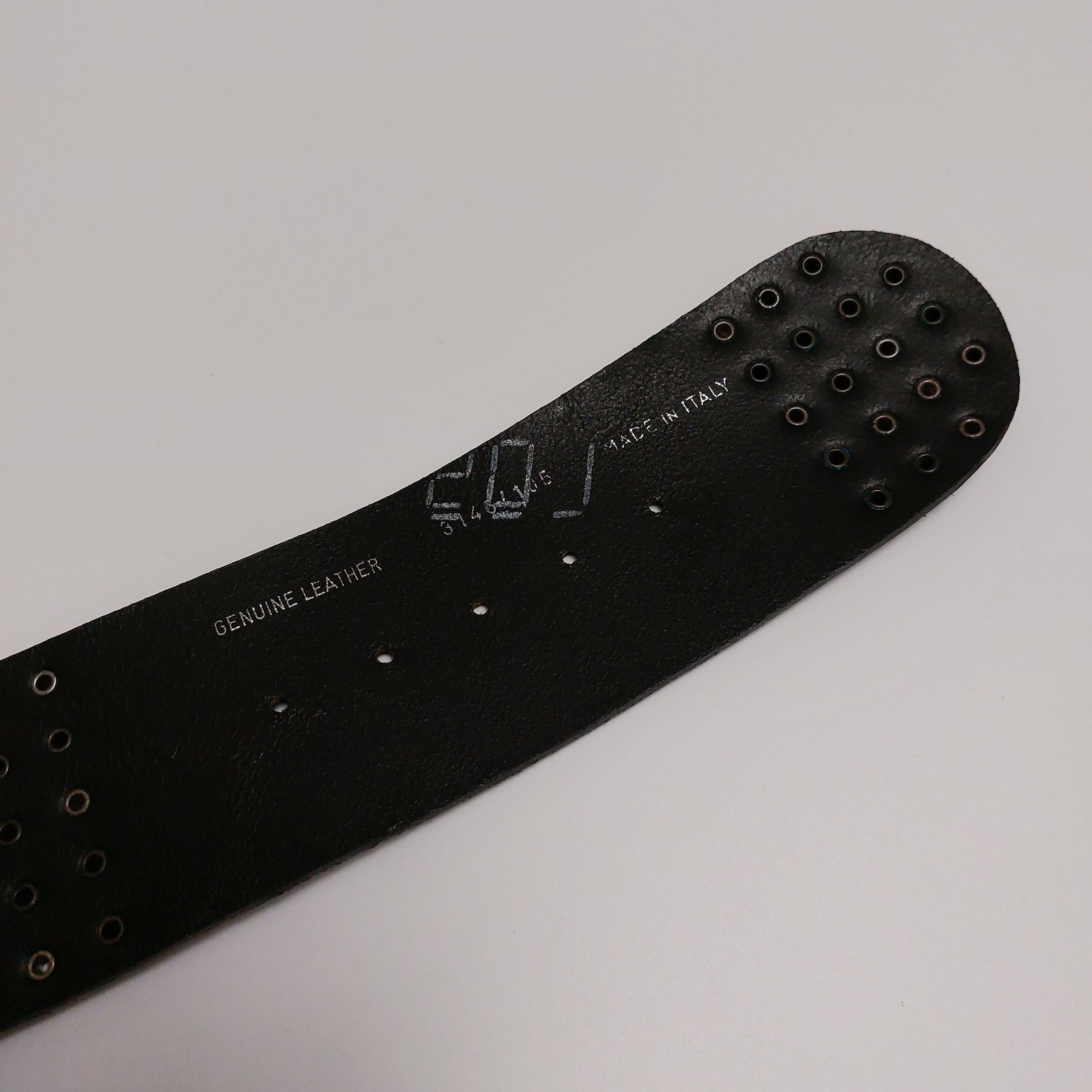 Leather Vintage Studded Leather Belt Heavy Metal Punk Size ONE SIZE - 8 Thumbnail